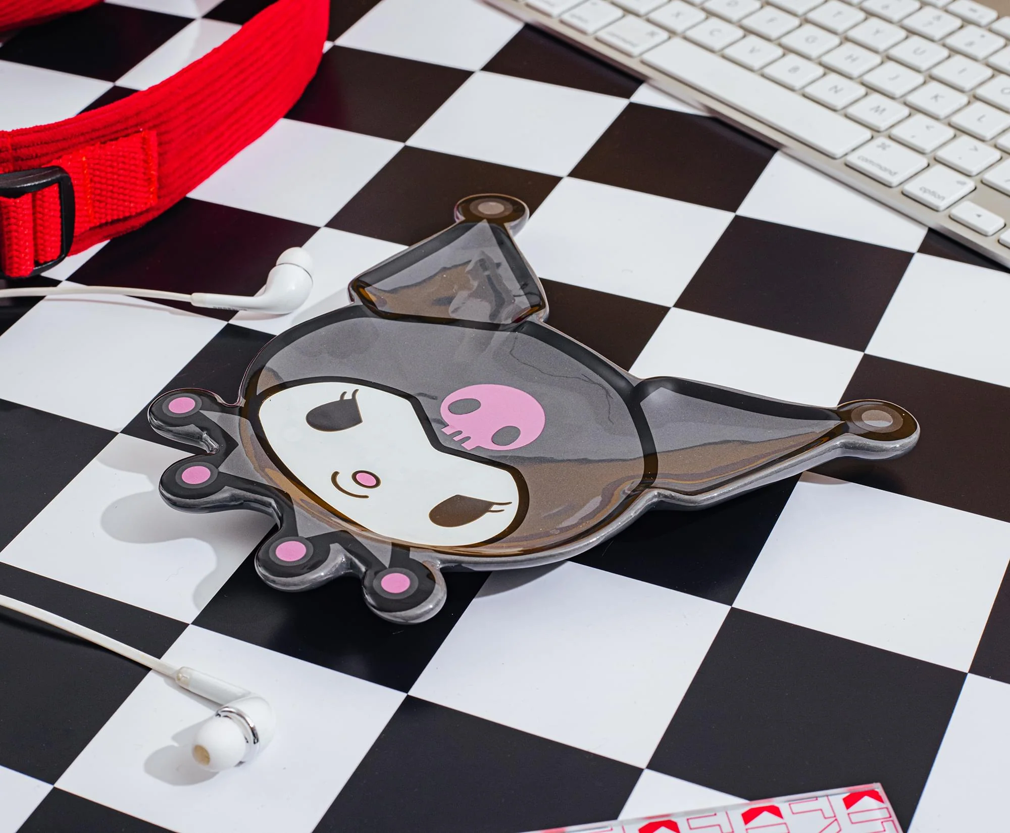 Sanrio Kuromi Face Sculpted Ceramic Spoon Rest - Image 3
