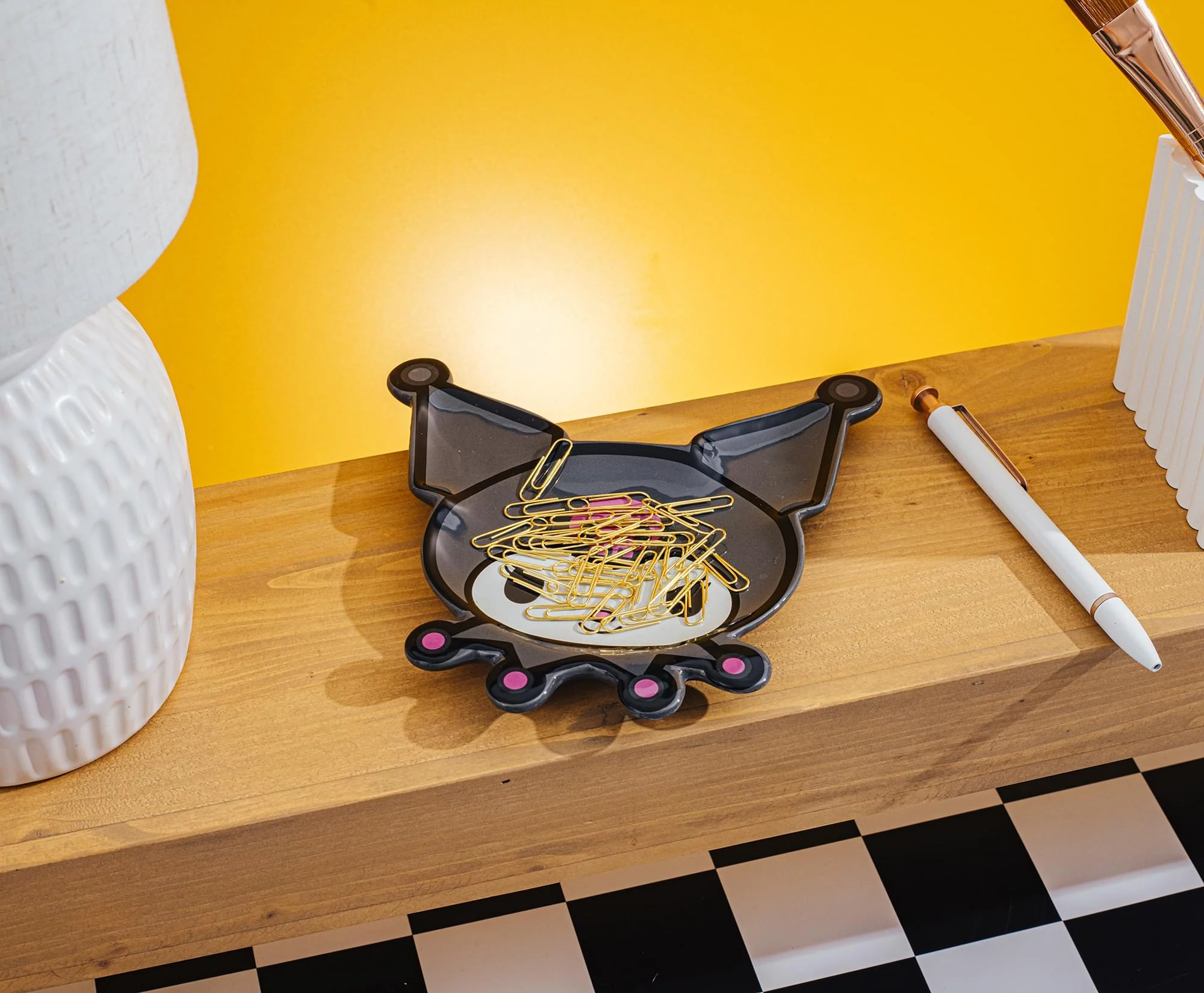 Sanrio Kuromi Face Sculpted Ceramic Spoon Rest - Image 6