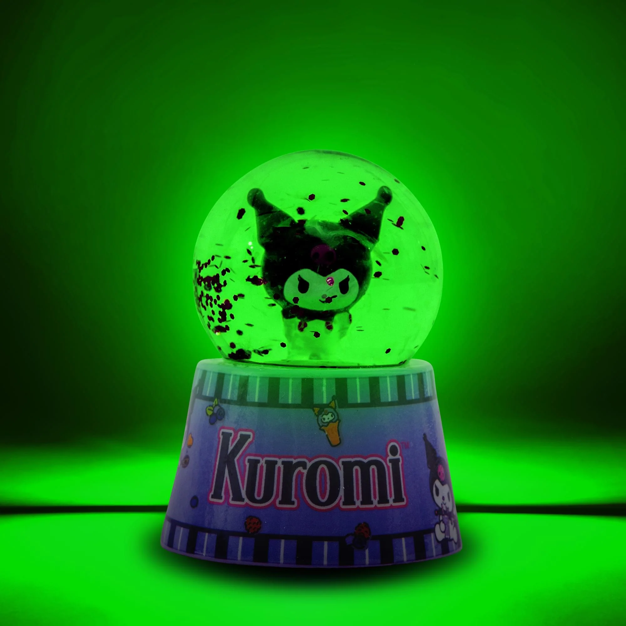 Sanrio Kuromi Mini Light-Up Snow Globe | 3 Inches Tall - Image 2
