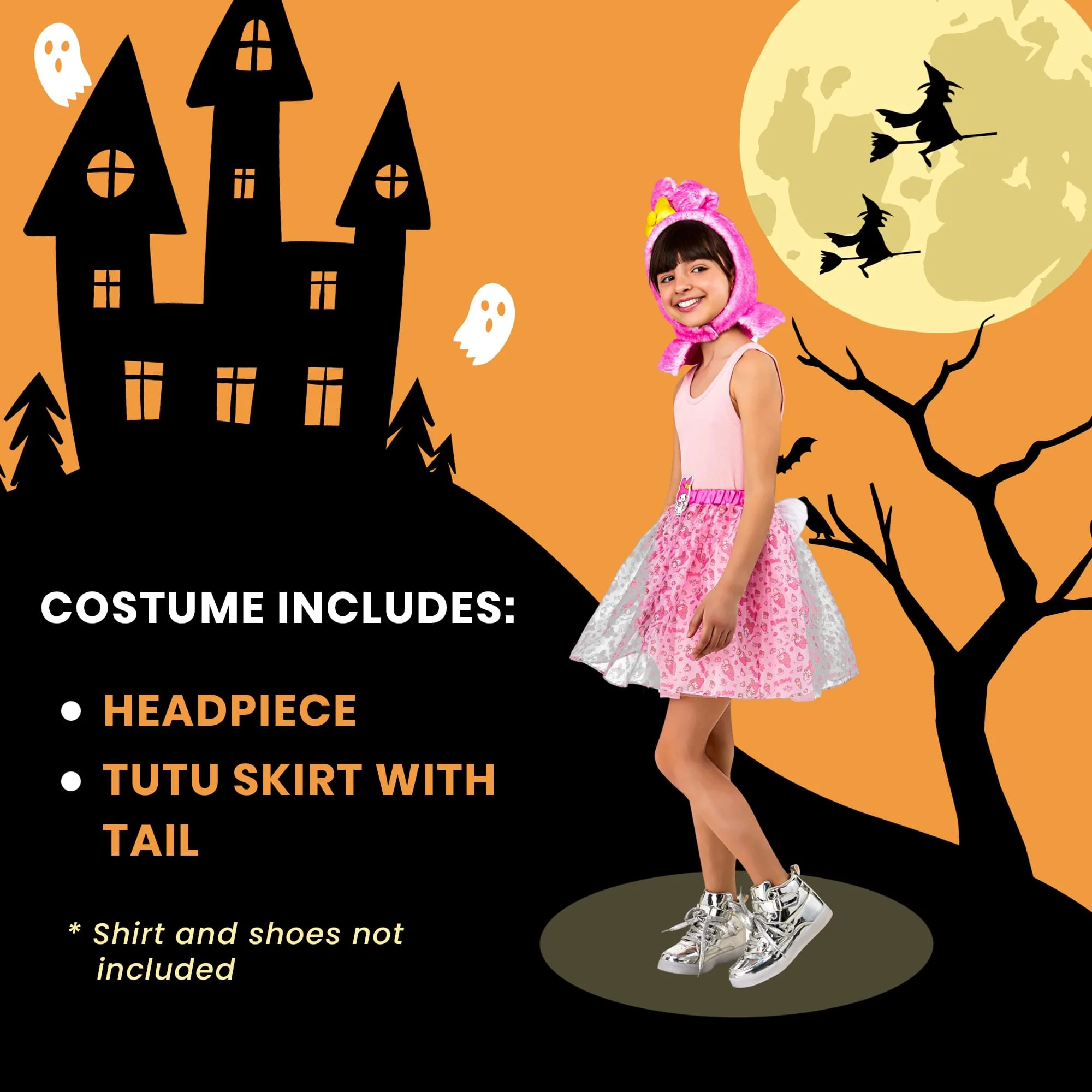 Sanrio My Melody Child Costume Tutu and Headpiece Set - Image 3