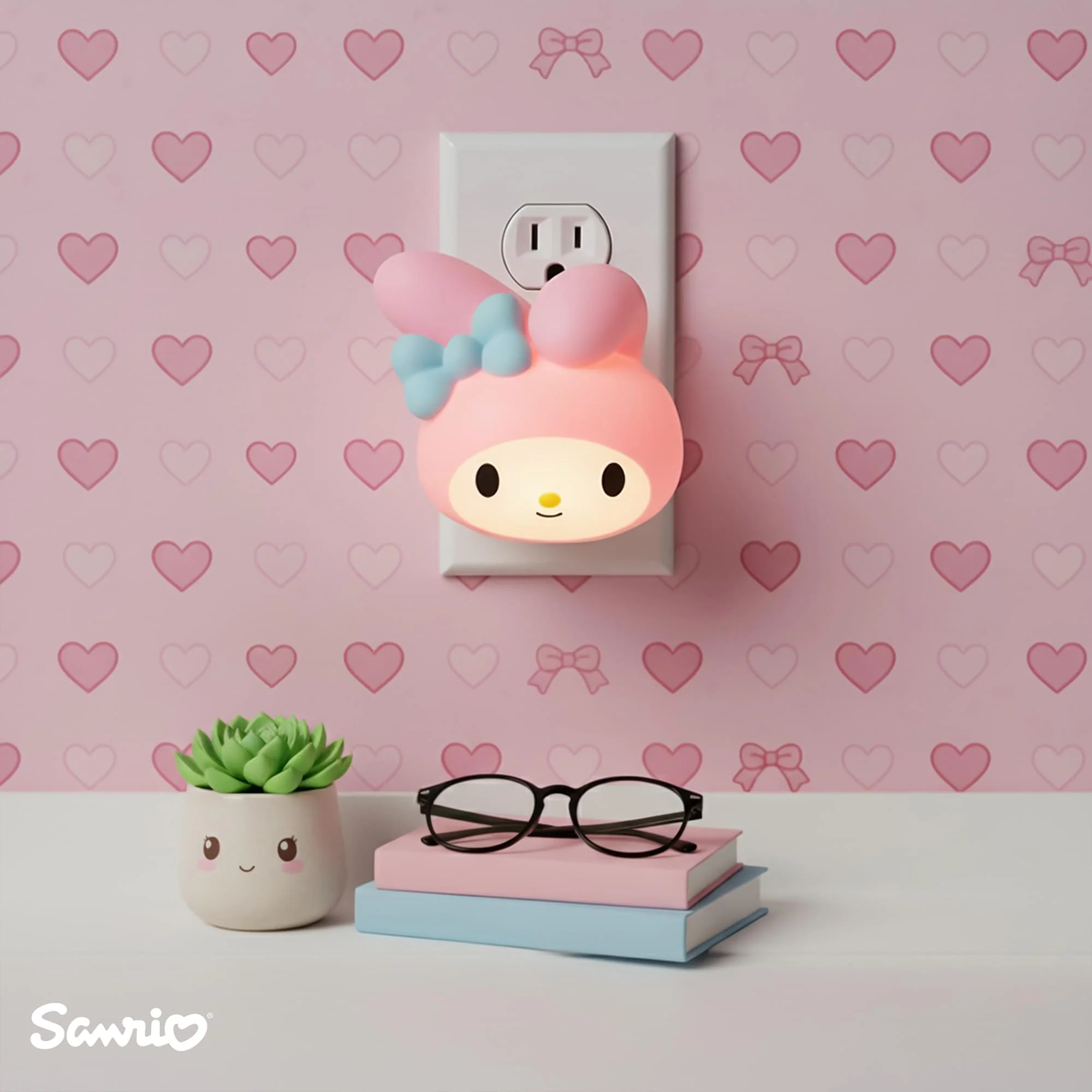 Sanrio My Melody Face Plug-In Nightlight - Image 5