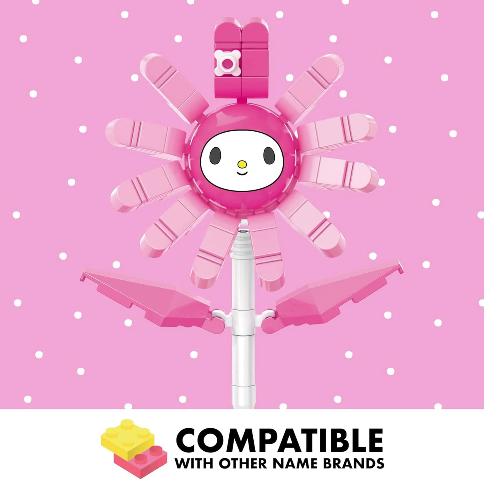 Sanrio My Melody Flower 92 Piece Brick Building Set - Image 6