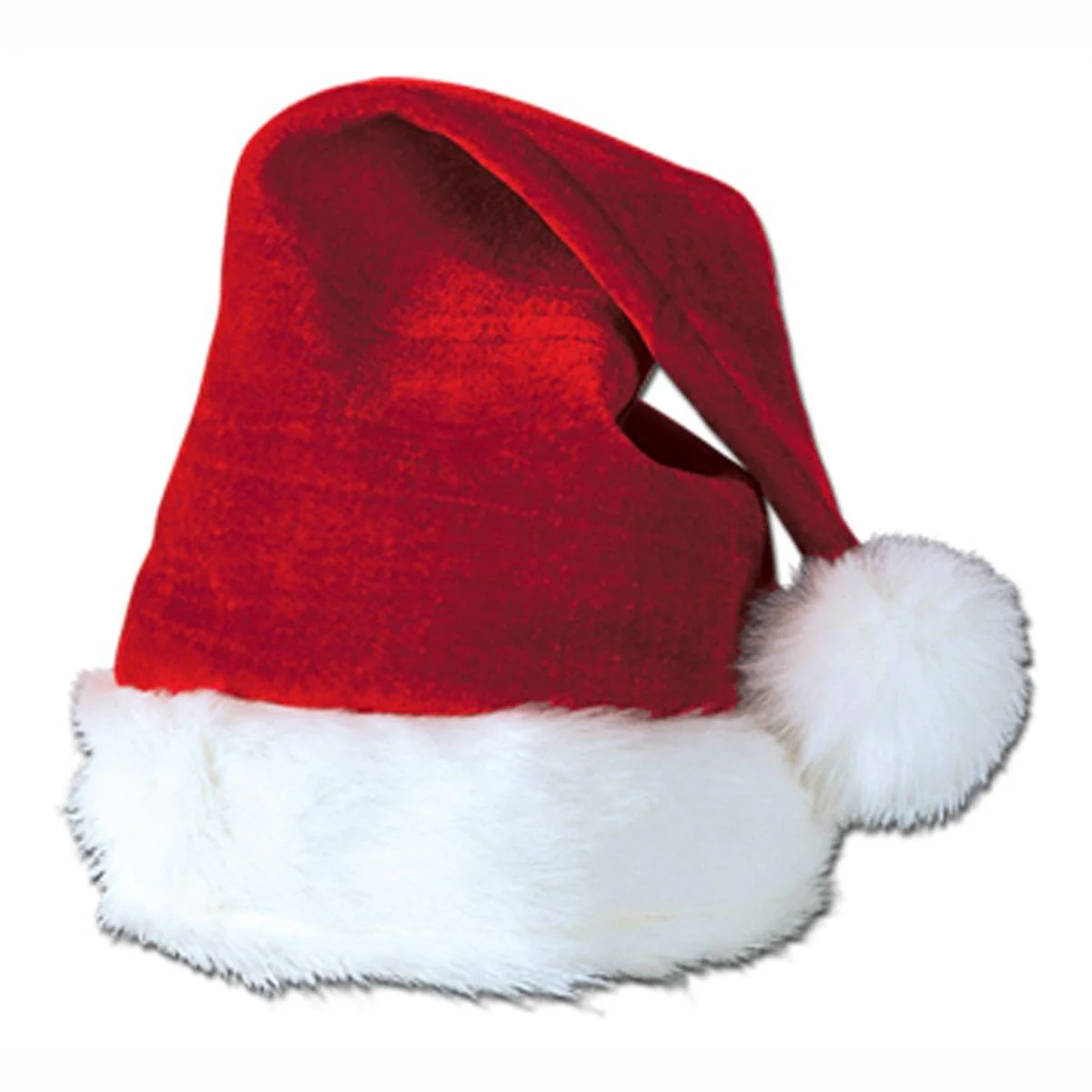Santa Hat Velvet Plush Trim
