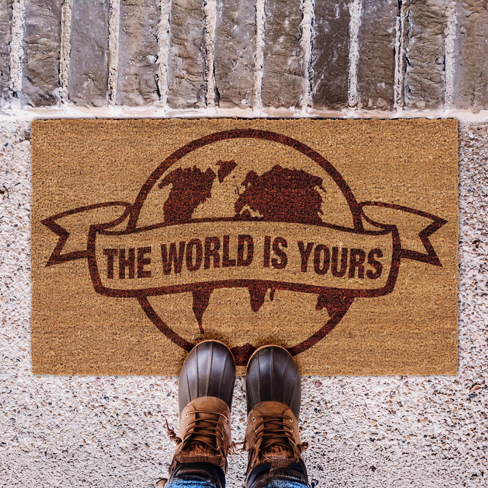 Scarface "The World Is Yours" 17x29 Inch Coir Doormat - Image 2
