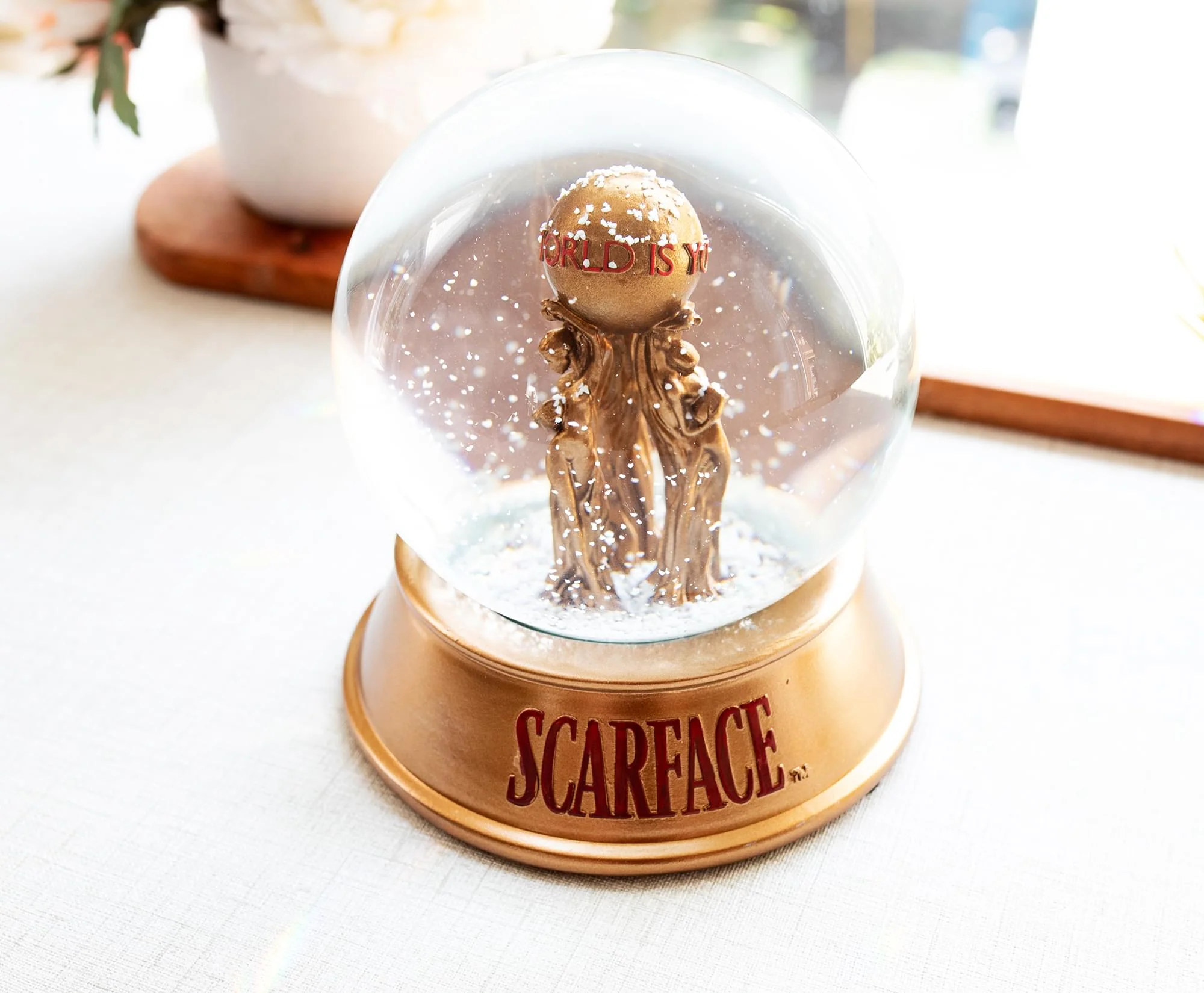 Scarface "The World Is Yours" Snow Globe | 6 Inches Tall - Image 4