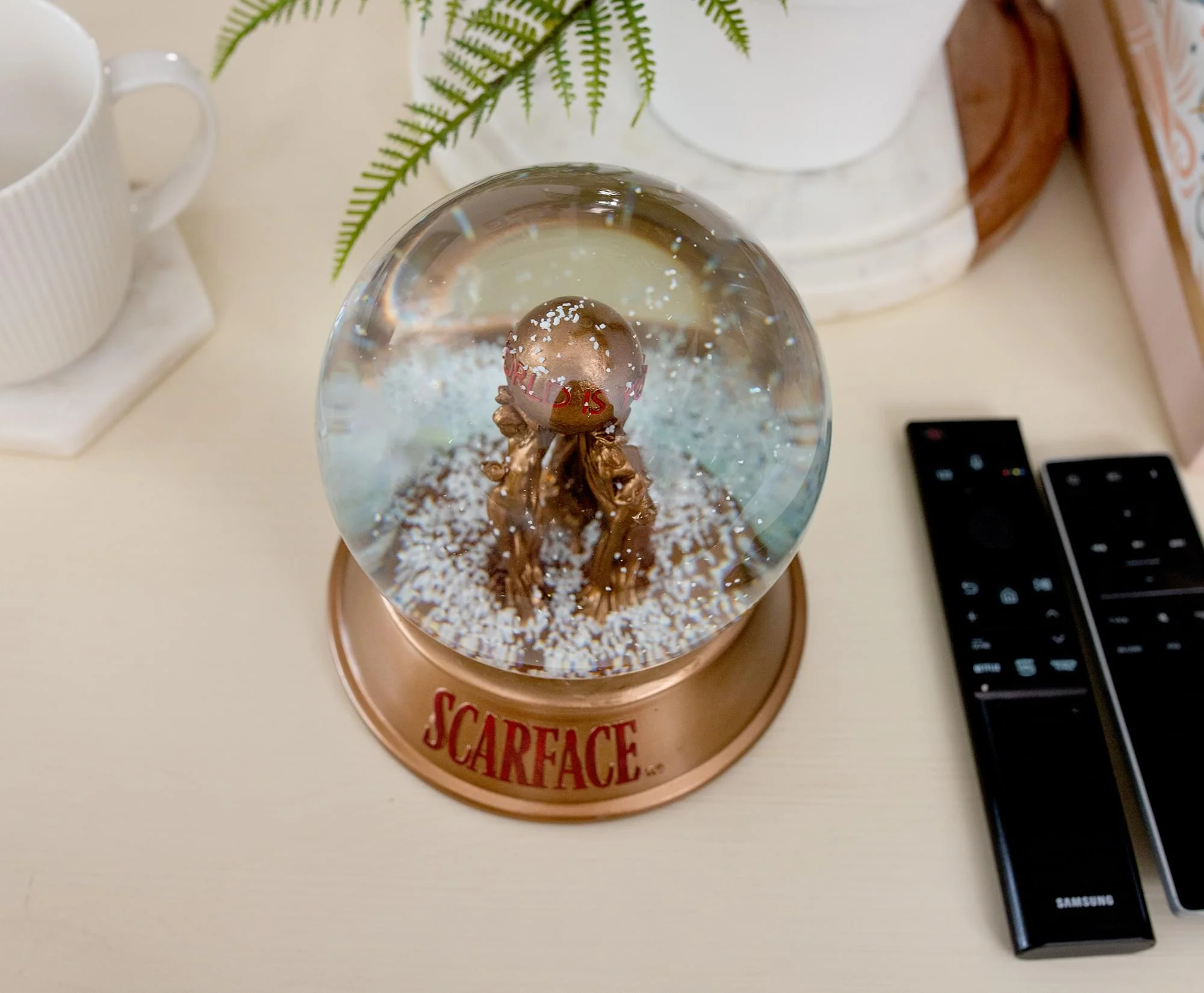 Scarface "The World Is Yours" Snow Globe | 6 Inches Tall - Image 9