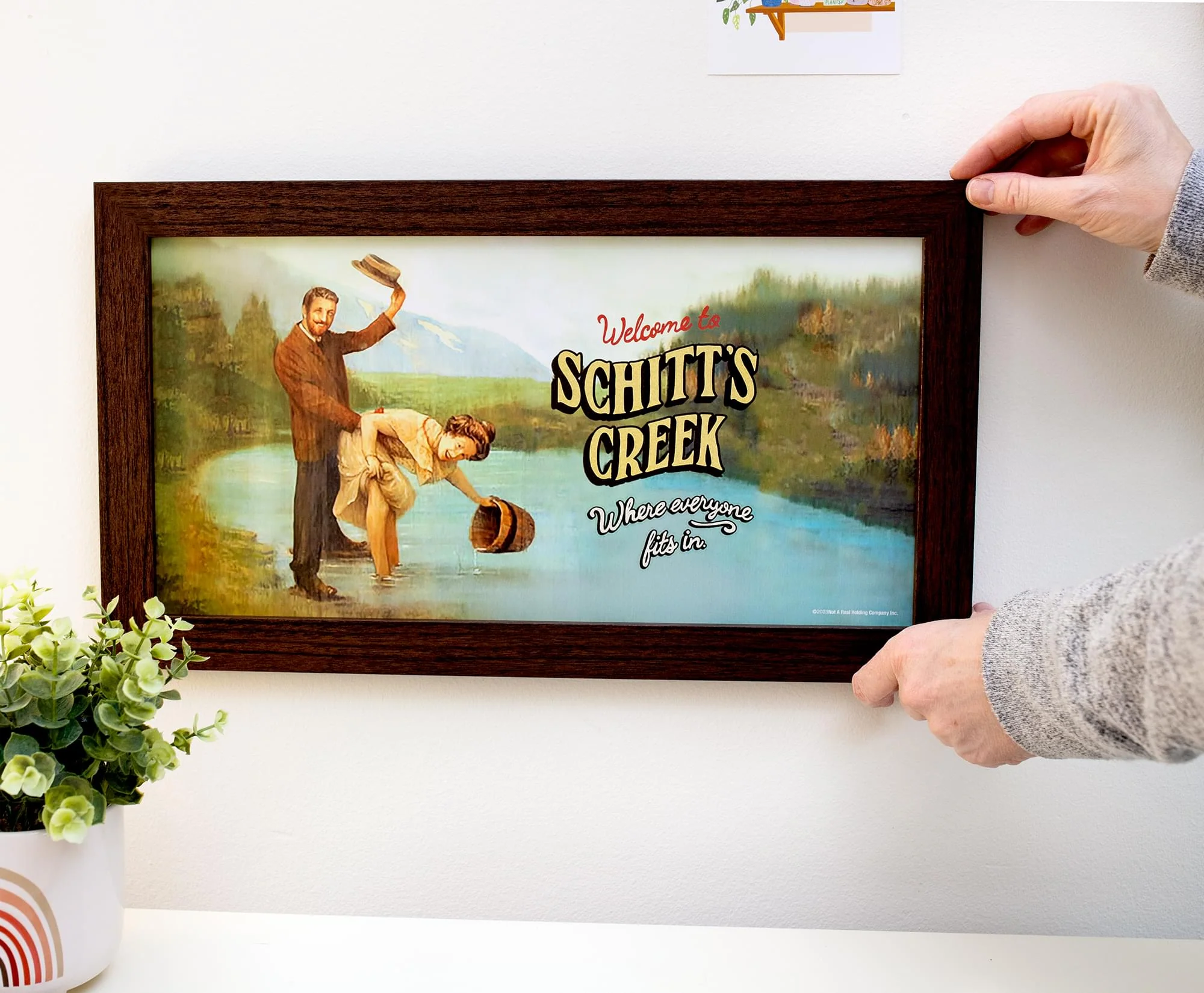 Schitt's Creek Welcome Sign Replica Framed MDF Hanging Wall Art | 10 x 18 Inches - Image 3