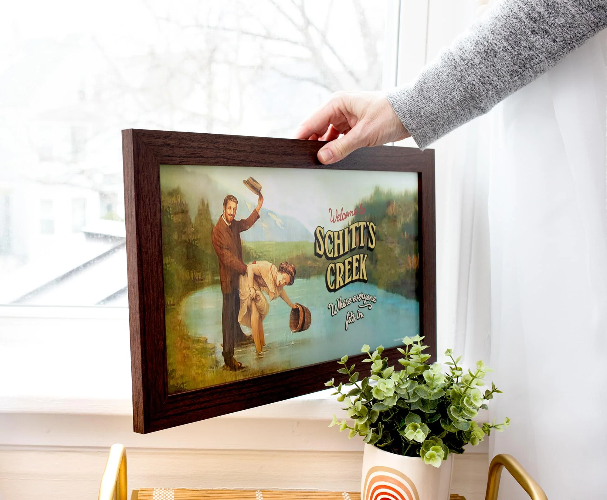 Schitt's Creek Welcome Sign Replica Framed MDF Hanging Wall Art | 10 x 18 Inches - Image 5