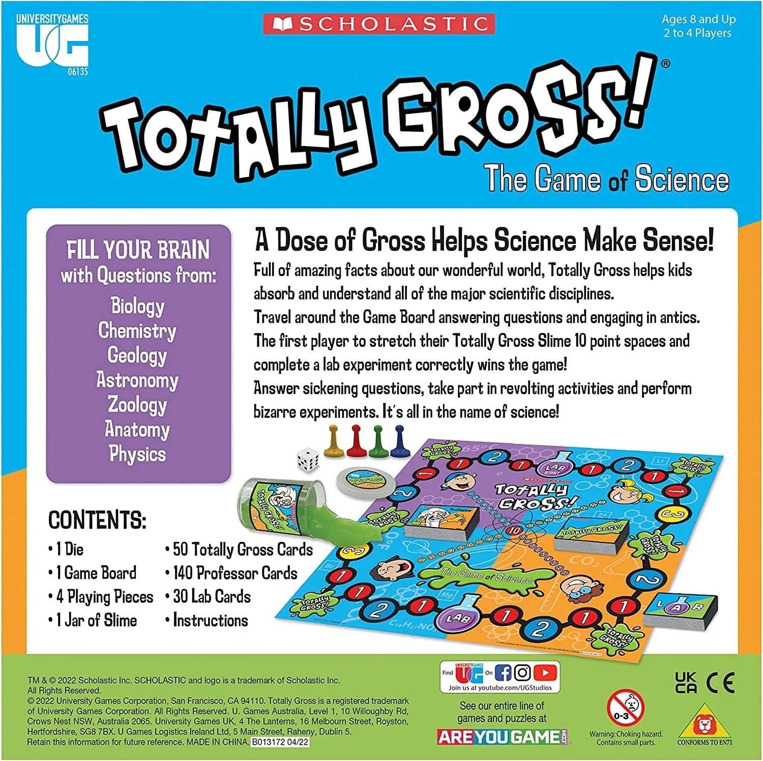 Scholastic Totally Gross! Game of Science | 2-4 Players - Image 3