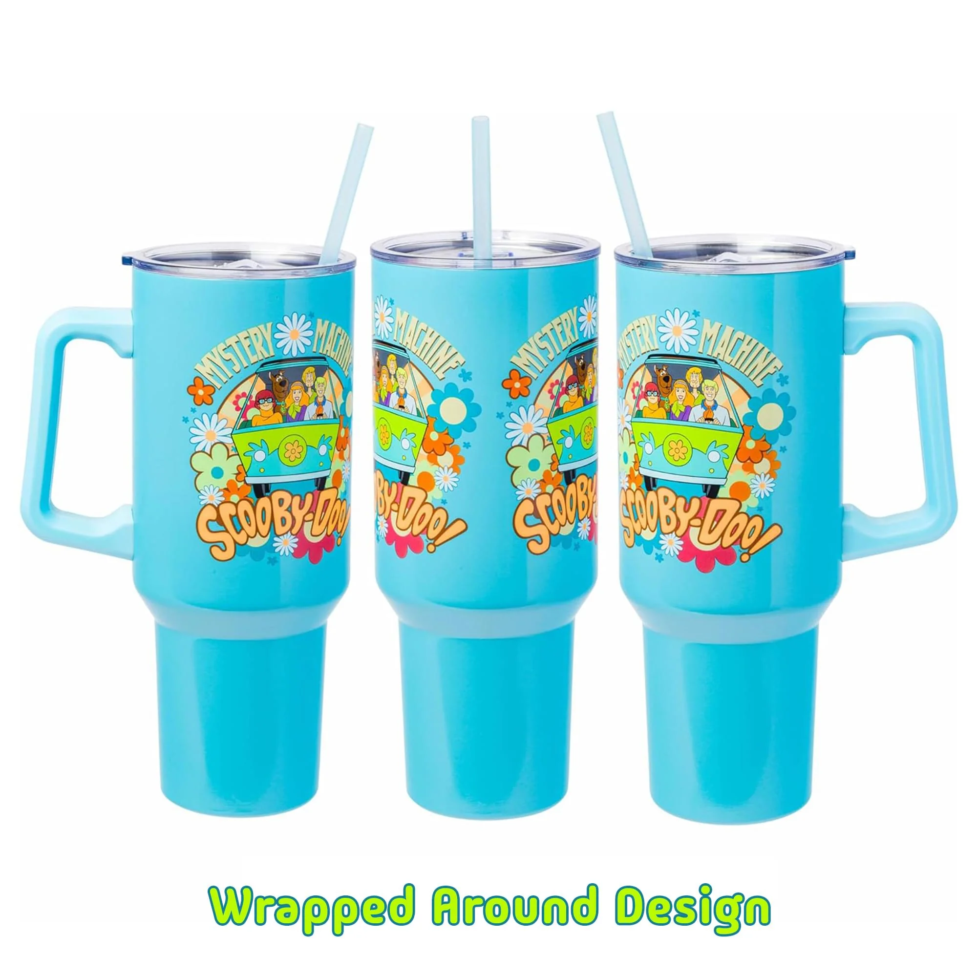 Scooby-Doo Mystery Machine Stainless Steel Tumbler With Handle | Holds 40 Ounces - Image 2