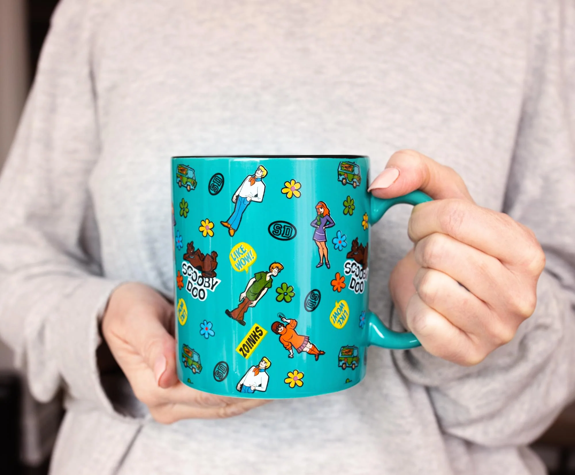 Scooby-Doo Sticker Pattern Ceramic Mug | Holds 20 Ounces - Image 3