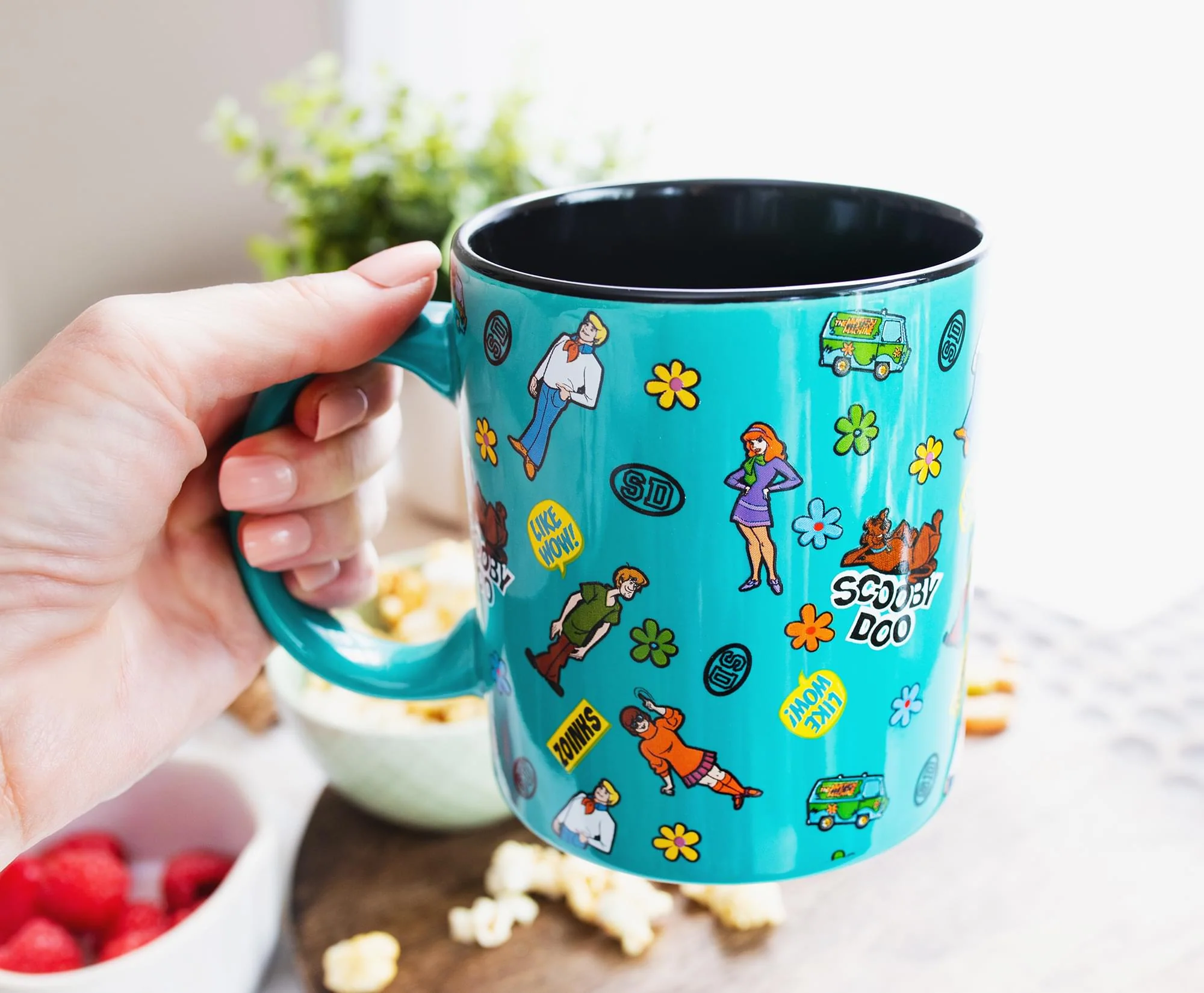 Scooby-Doo Sticker Pattern Ceramic Mug | Holds 20 Ounces - Image 5