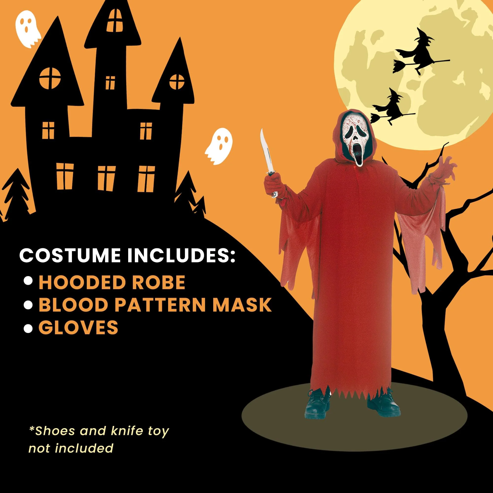 Scream Crimson Deluxe Ghost Face Child Costume - Image 12