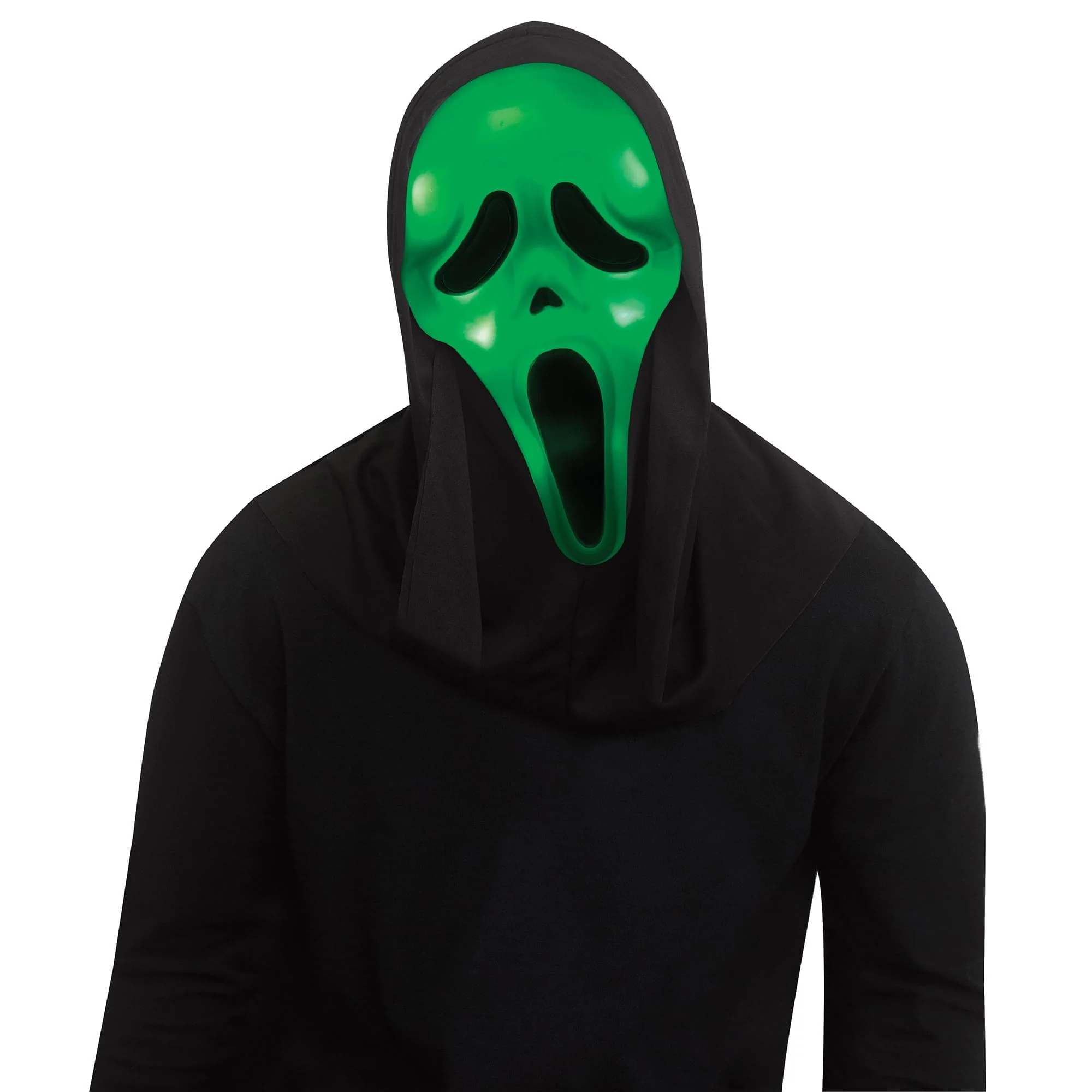 Scream Ghost Face Color Change Costume Mask With Shroud - Image 5
