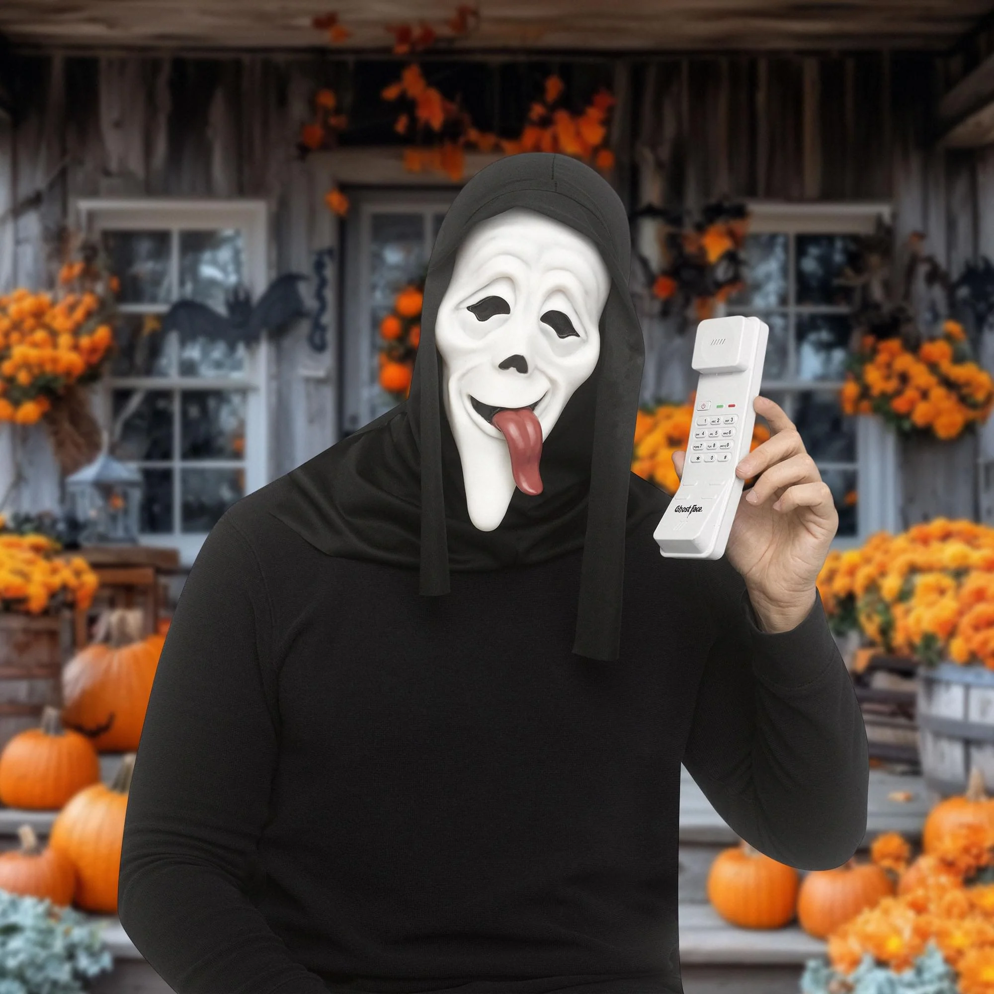 Scream WASSUP! Mask & Phone With Sound Costume Kit - Image 3