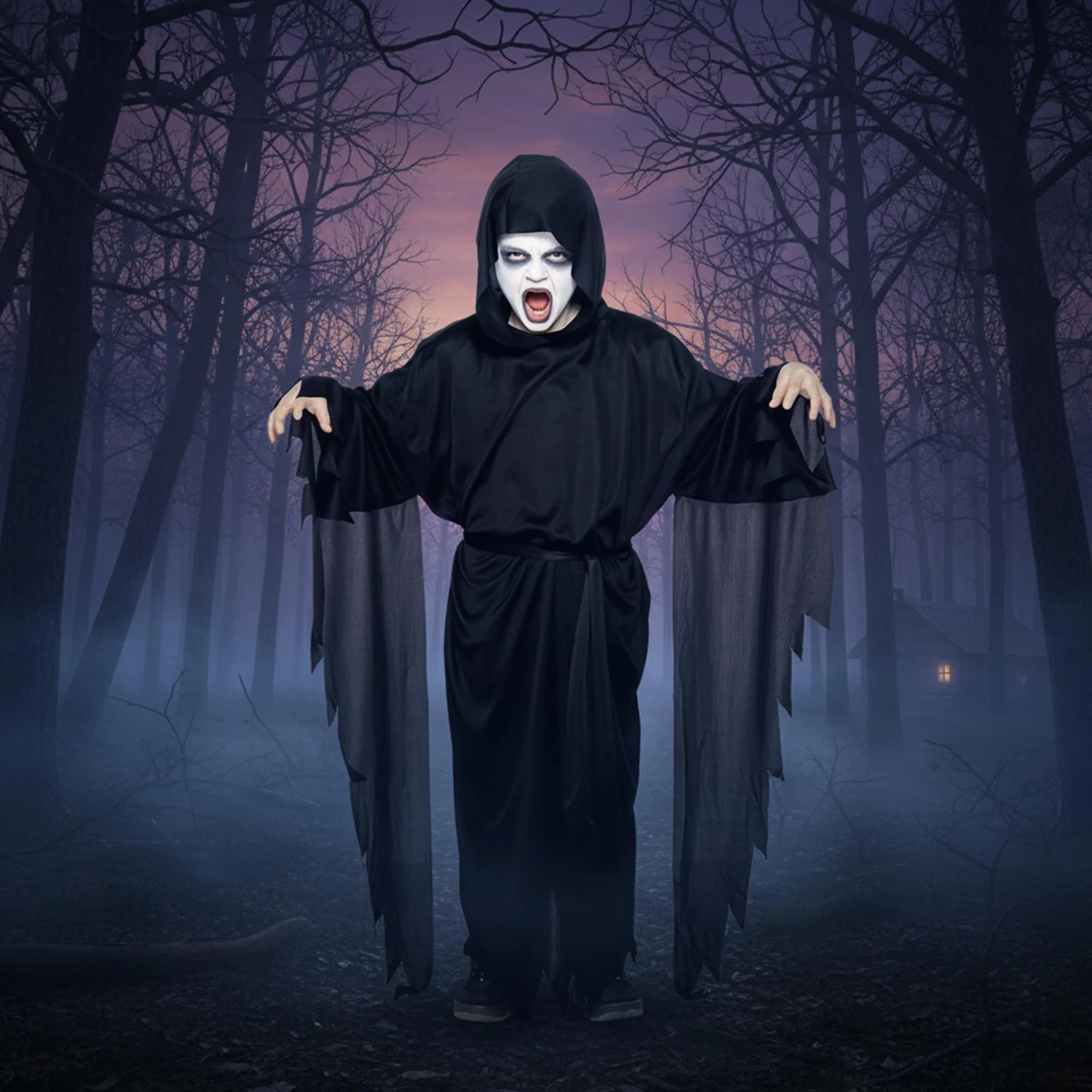 Screaming Ghost Robe Child Costume - Image 11