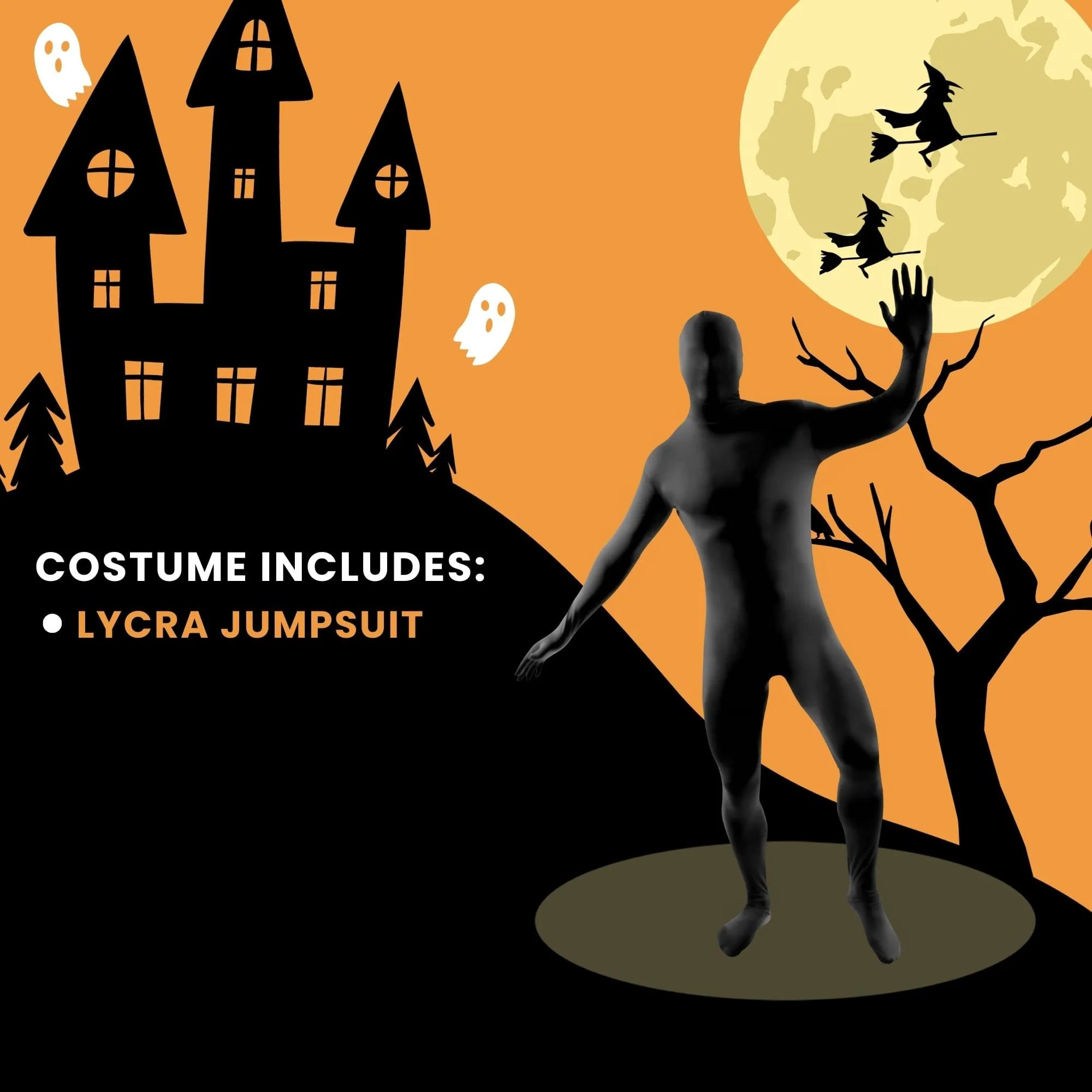 Second Skin Suit Black Adult Costume - Image 13
