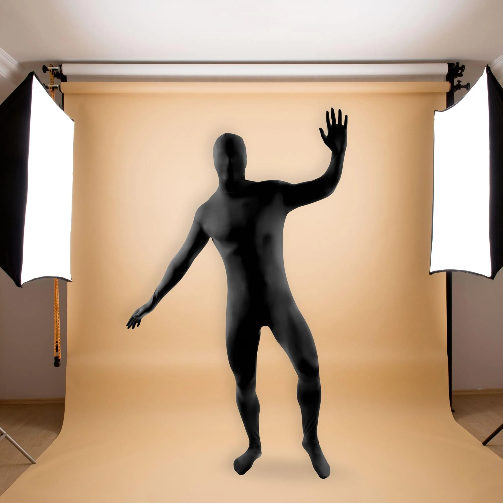 Second Skin Suit Black Adult Costume - Image 4