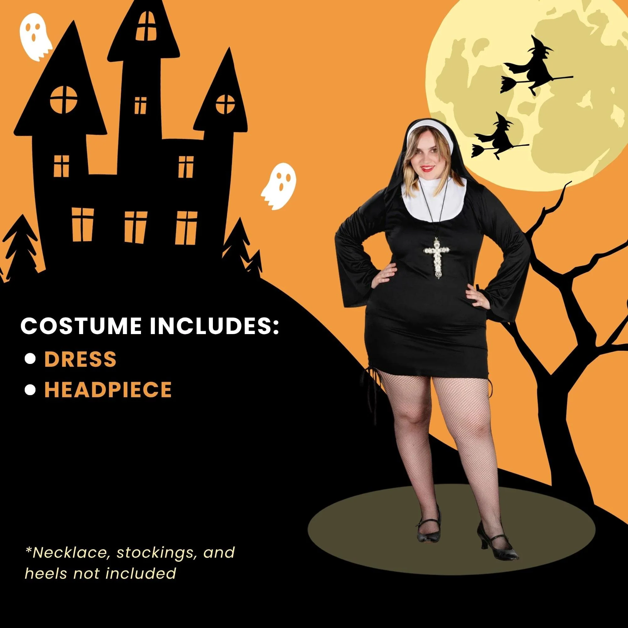 Sexy Nun Adult Costume - Image 6