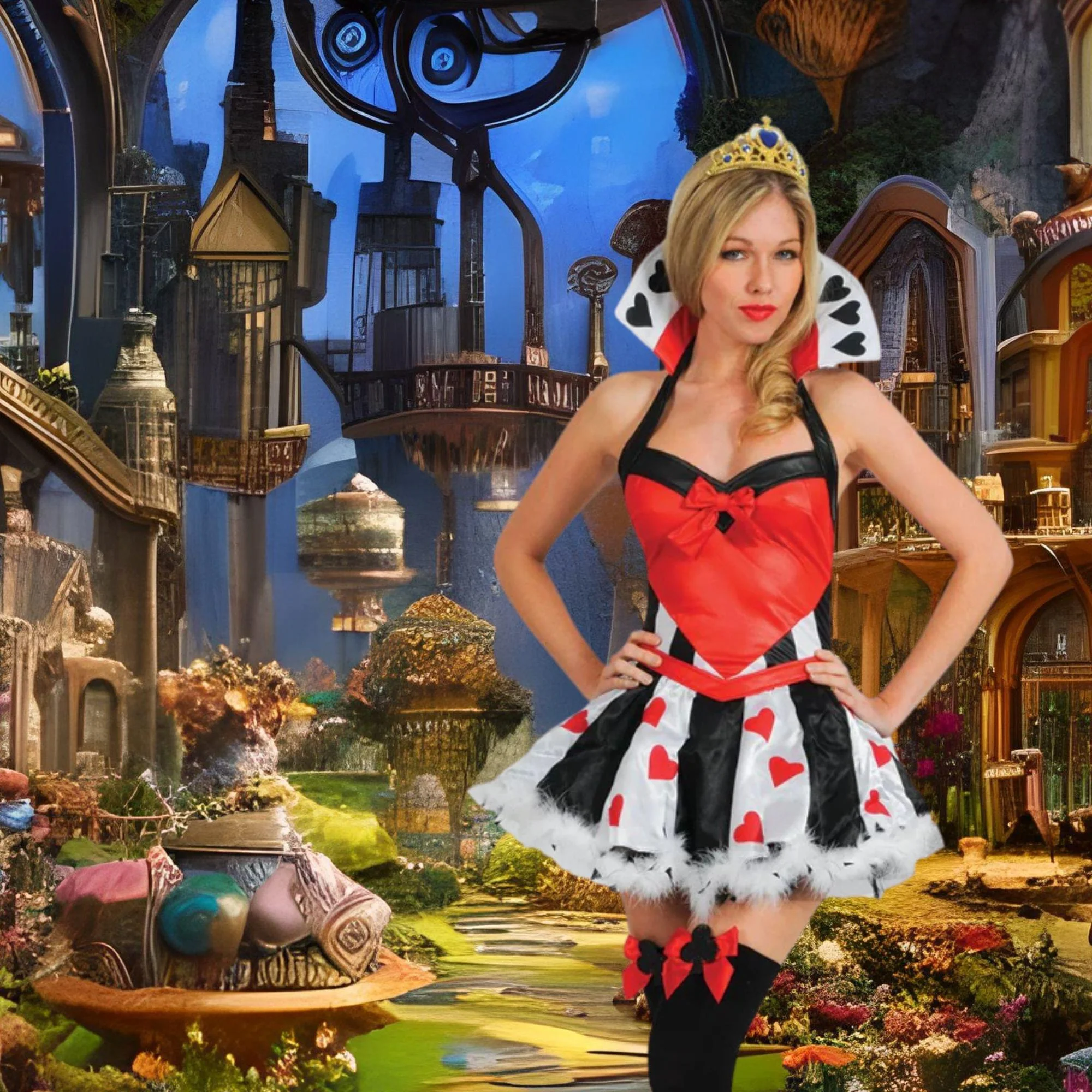Sexy Queen Of Hearts Women's Costume - Image 5