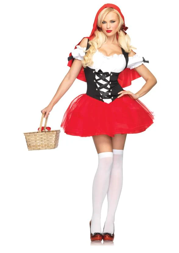 Sexy Red Riding Hood Tutu Dress Costume Adult