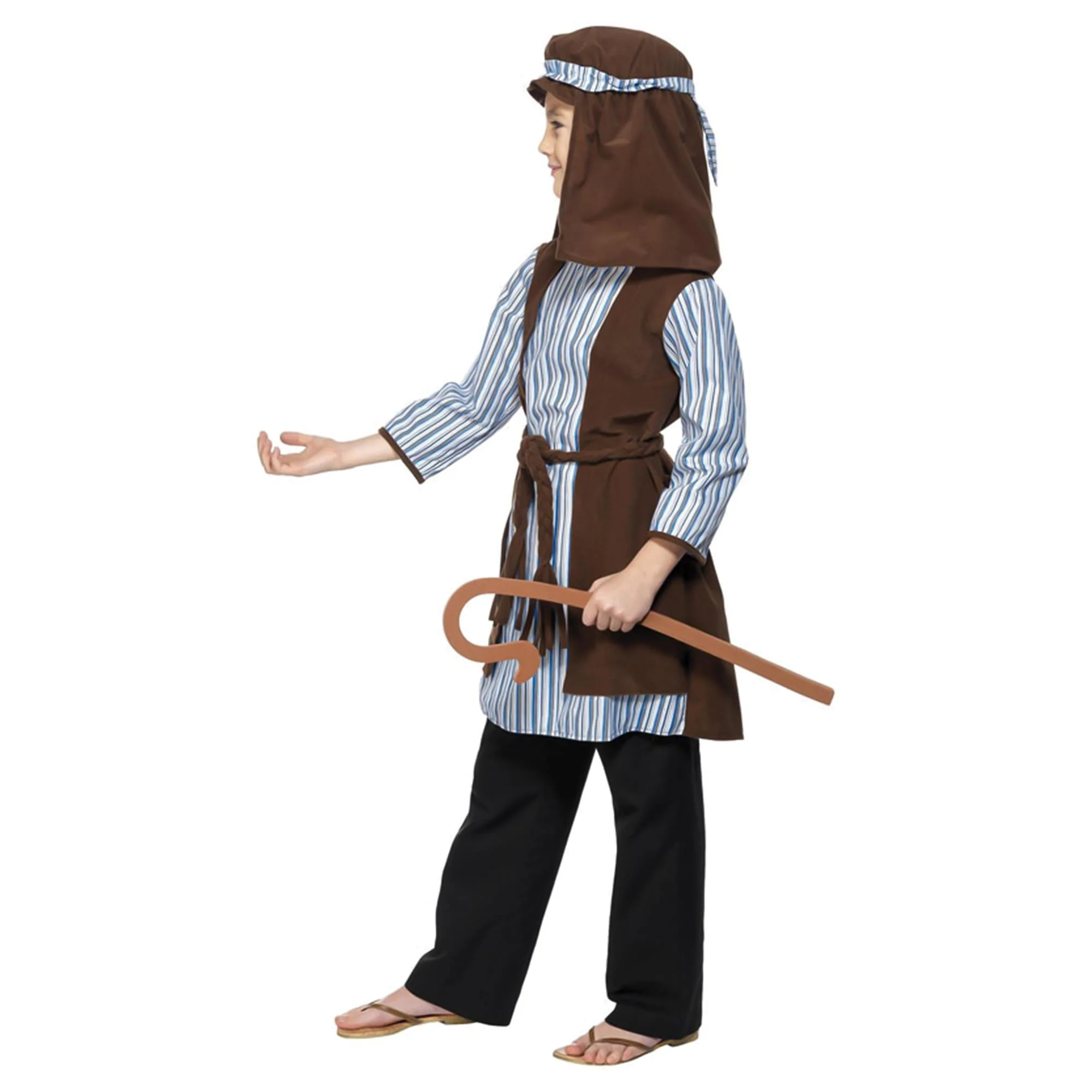 Shepherd Nativity with Staff Costume Accessory - Image 2
