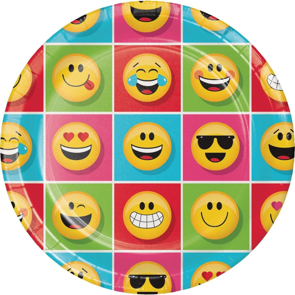 Show Your Emojions 8.75" Paper Dinner Plates: 8 Count