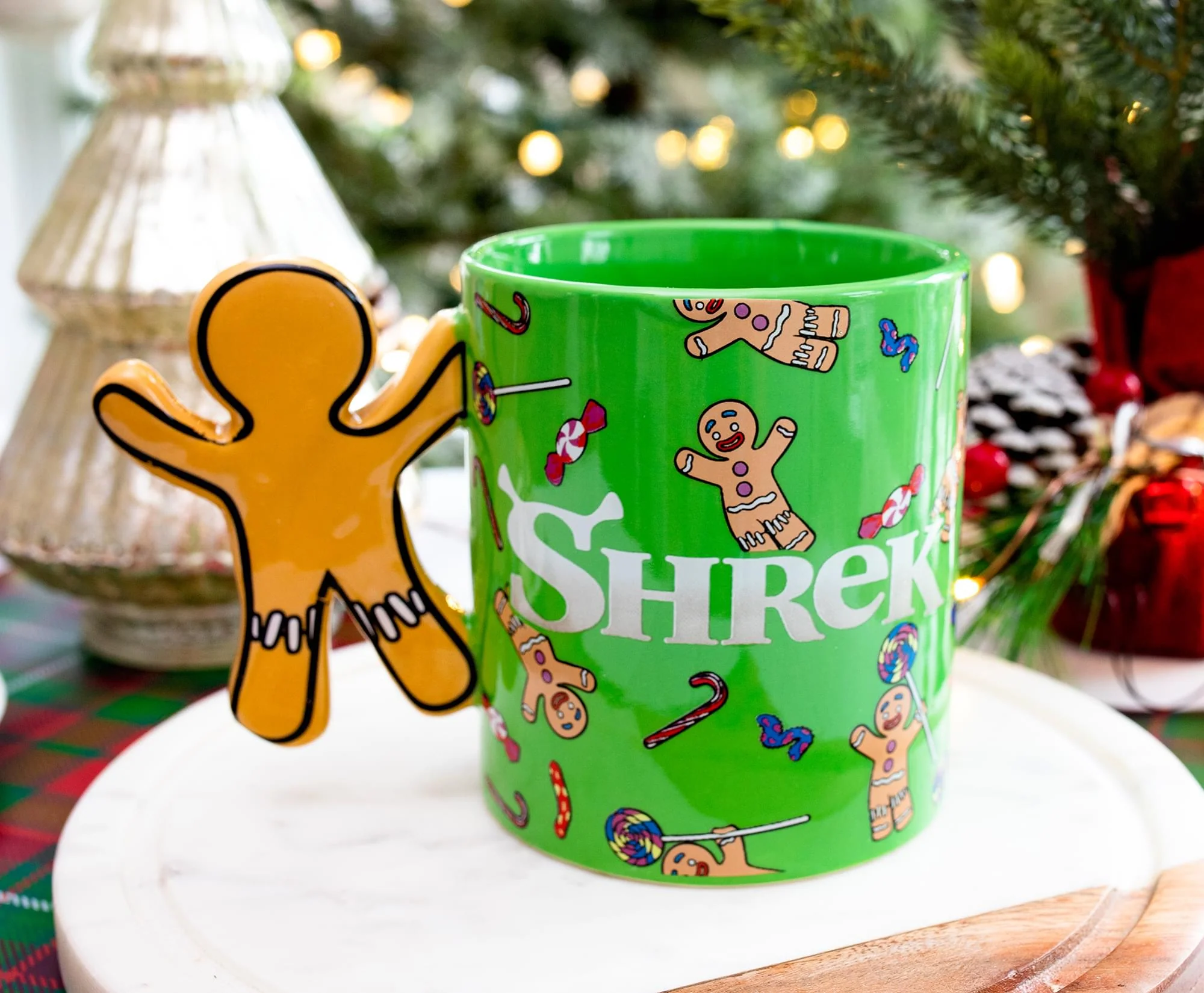 Shrek Gingerbread Man "Avast Ye Cookie" Ceramic Mug With Sculpted Handle - Image 5