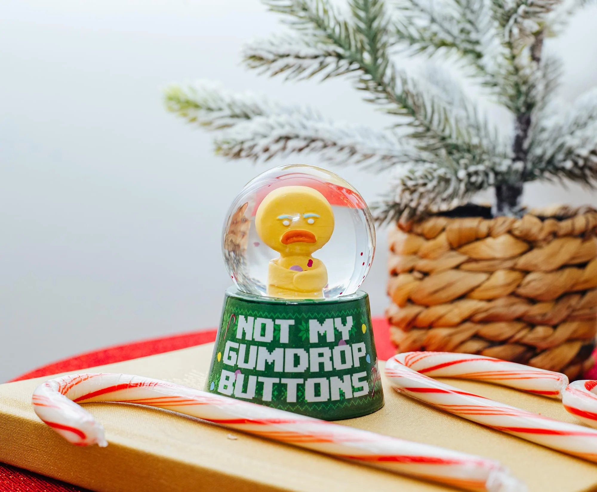 Shrek Gingy "Not My Gumdrop Buttons" Mini Light-Up Snow Globe | 3 Inches Tall - Image 4
