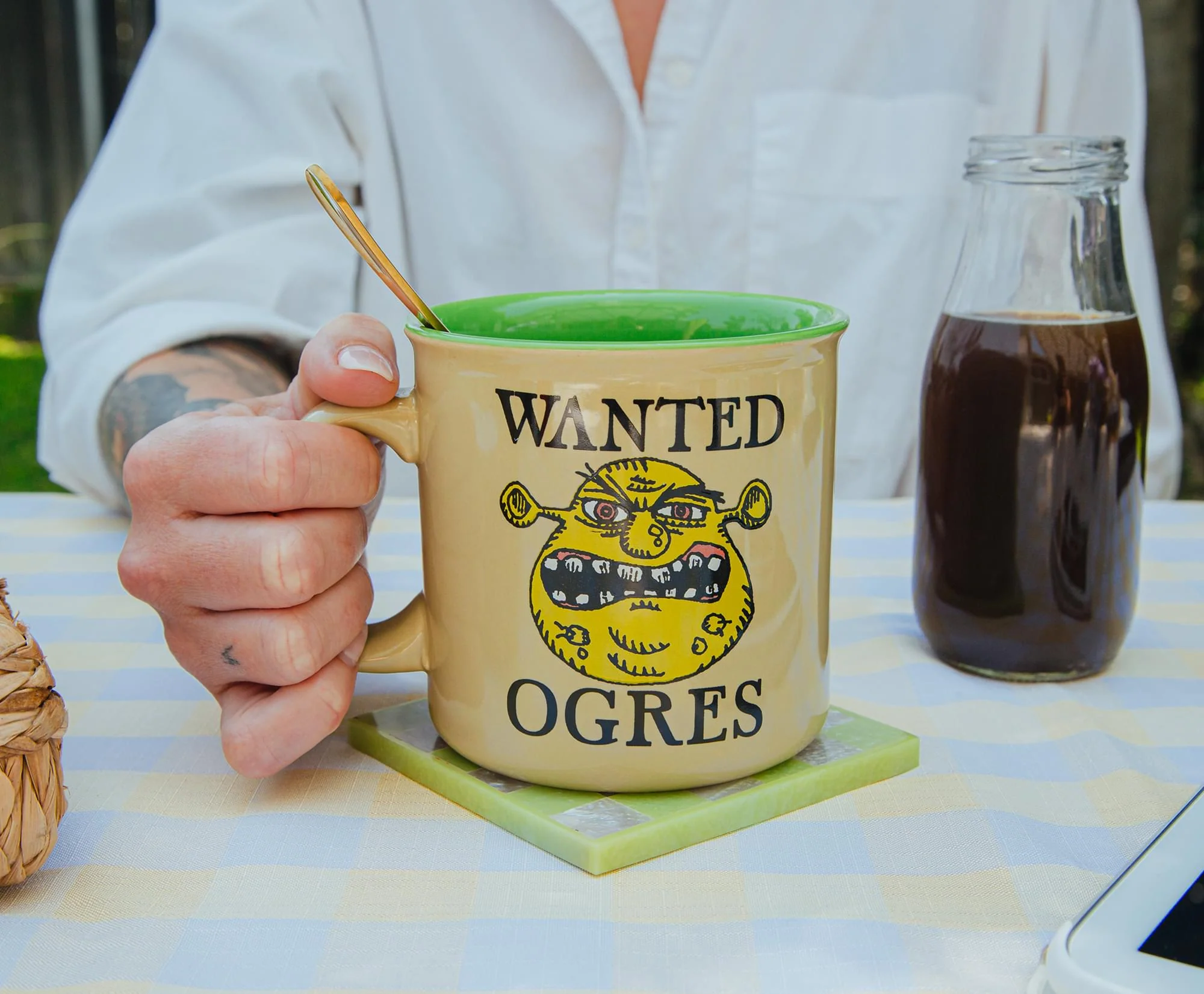 Shrek "Wanted Ogres" Ceramic Camper Mug | Holds 20 Ounces - Image 4