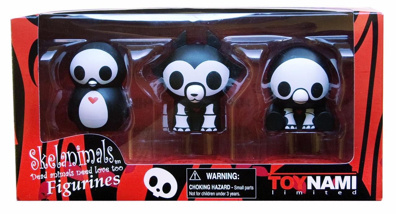 Skelanimals PVC Mini Figure Box Set | Pen | Jae | Pudge - Image 2