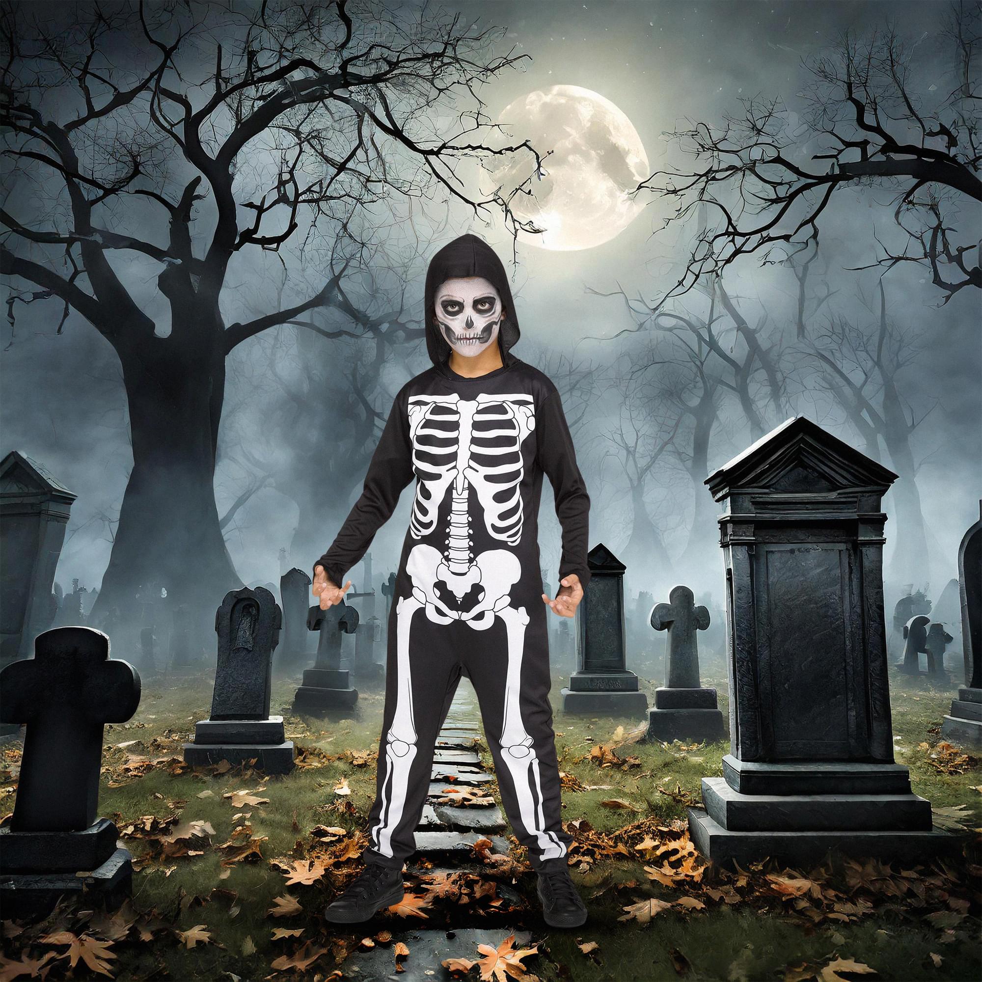 Skele Jumpsuit Child Costume - Image 2