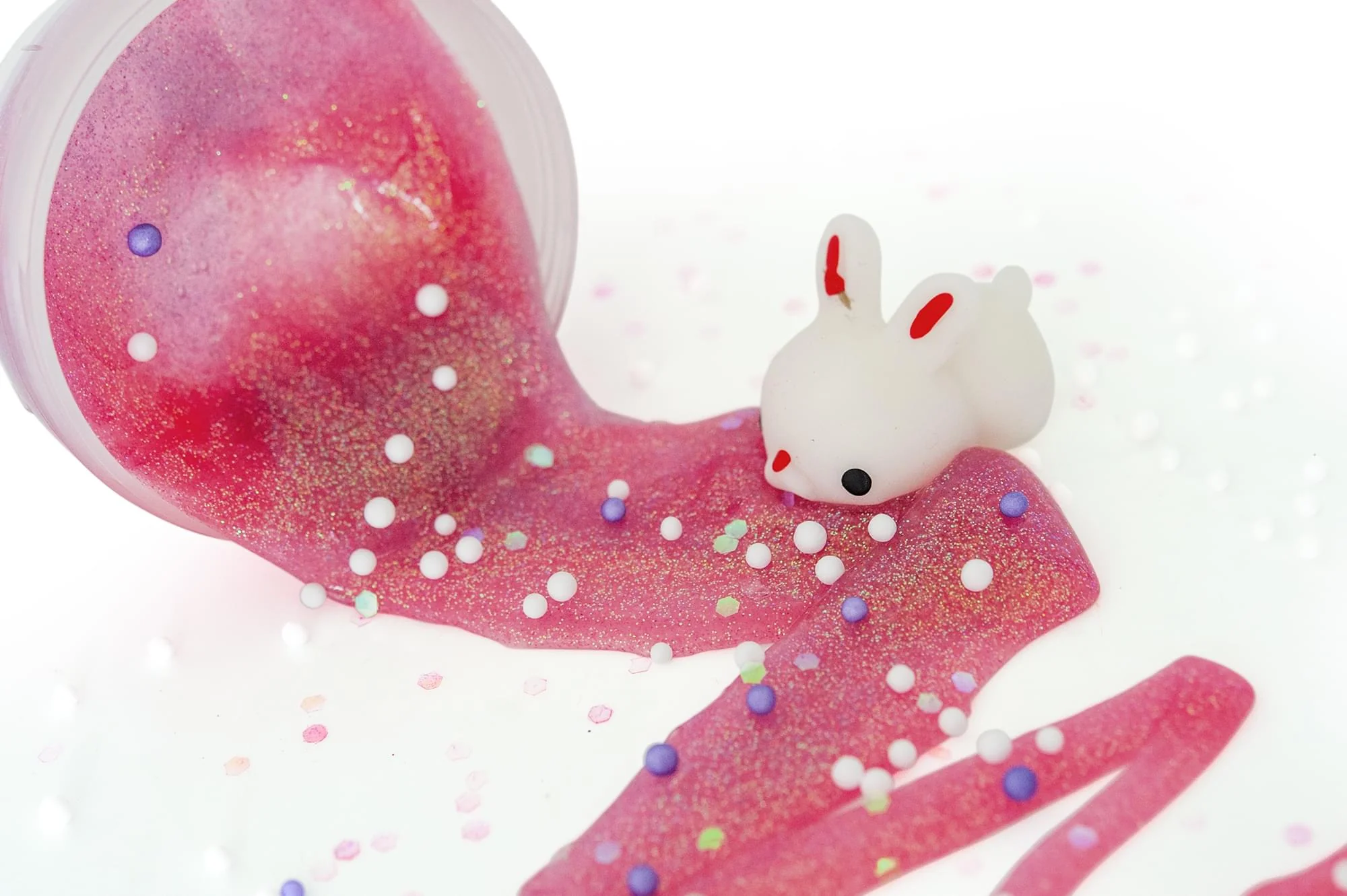Slimygloop Mix'Ems DIY Slime Kit For Kids | Cotton Candy Mix'Em Glitter Slime - Image 3
