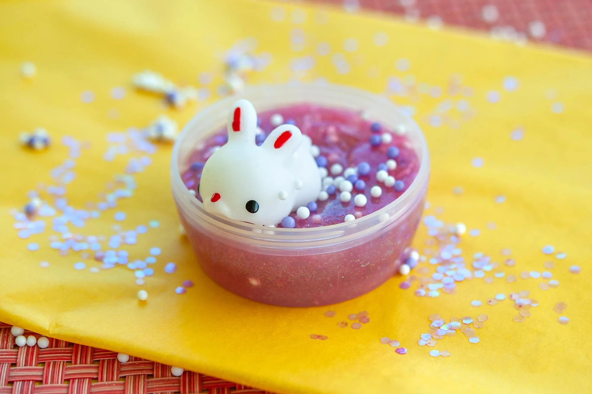 Slimygloop Mix'Ems DIY Slime Kit For Kids | Cotton Candy Mix'Em Glitter Slime - Image 5