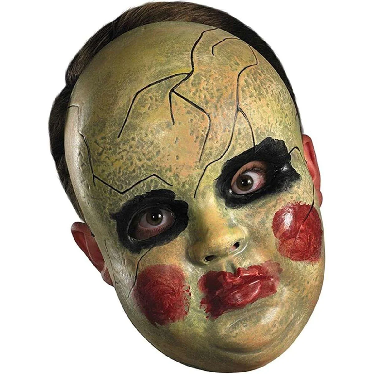 Smeary Doll Face Costume Mask
