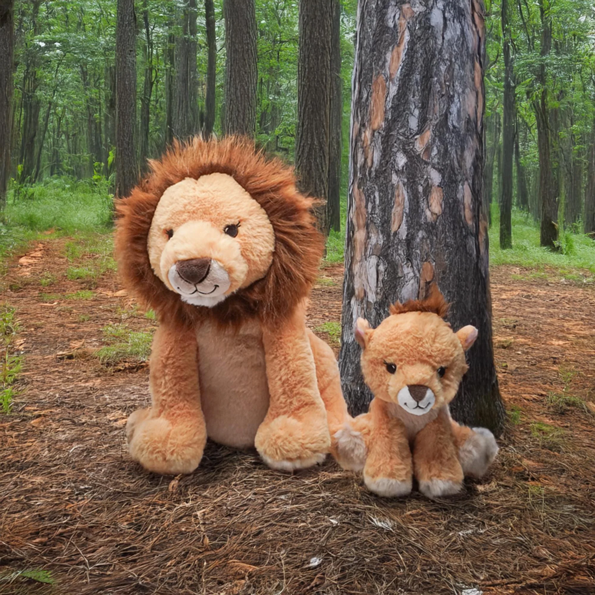 Snooze Monsters Interactive Bedtime Plush Set | Lion With Baby - Image 3