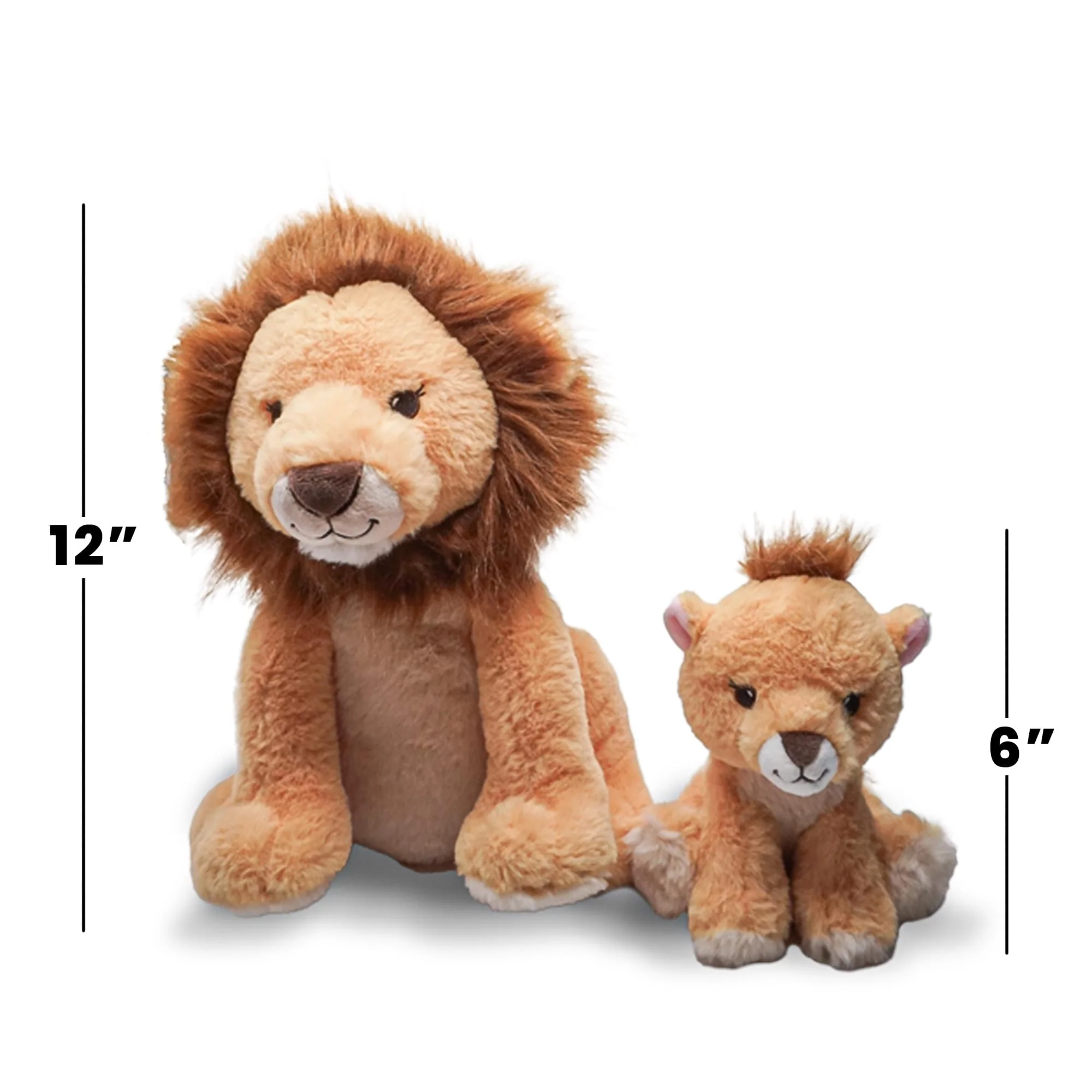 Snooze Monsters Interactive Bedtime Plush Set | Lion With Baby - Image 5