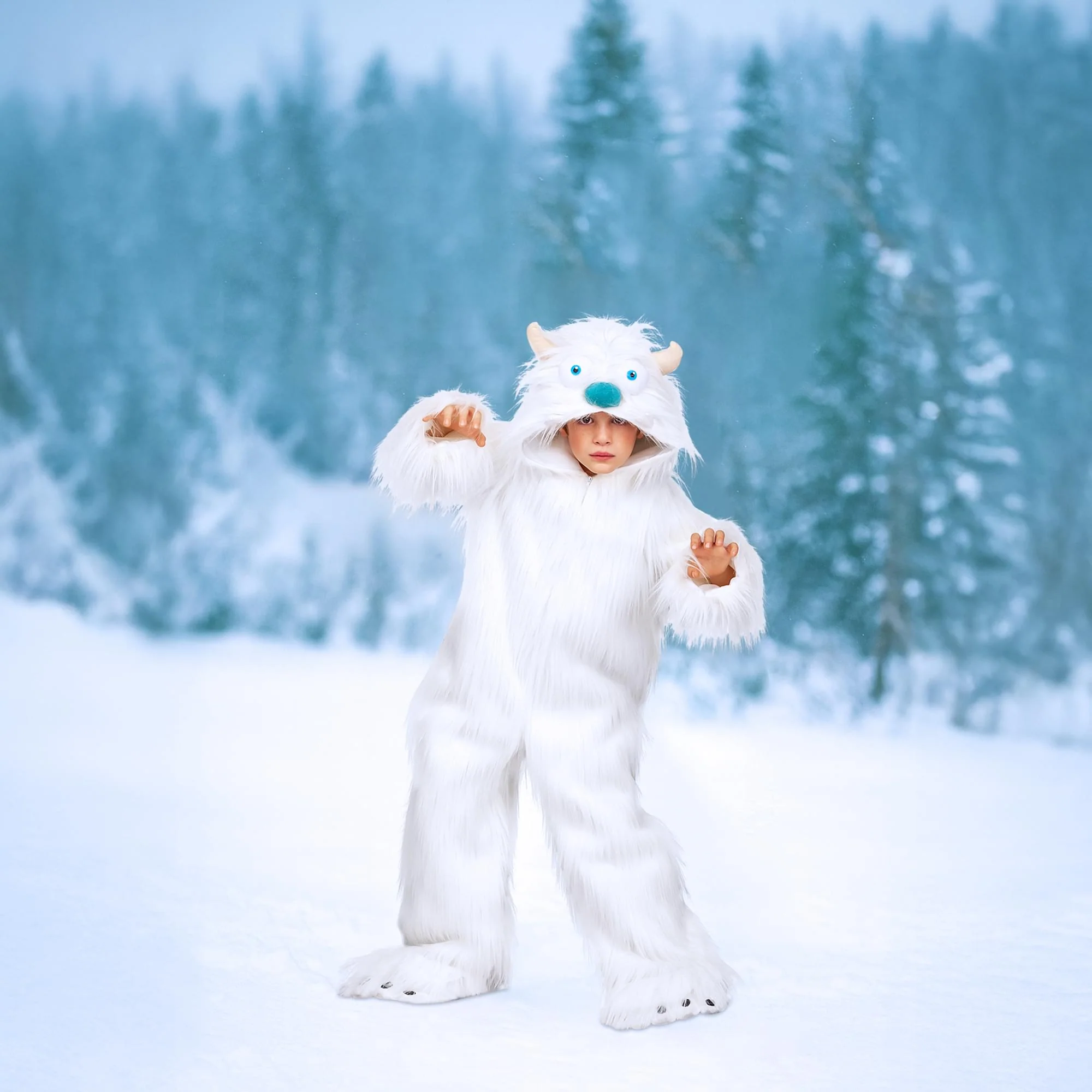 Snow Yeti Child Costume - Image 19