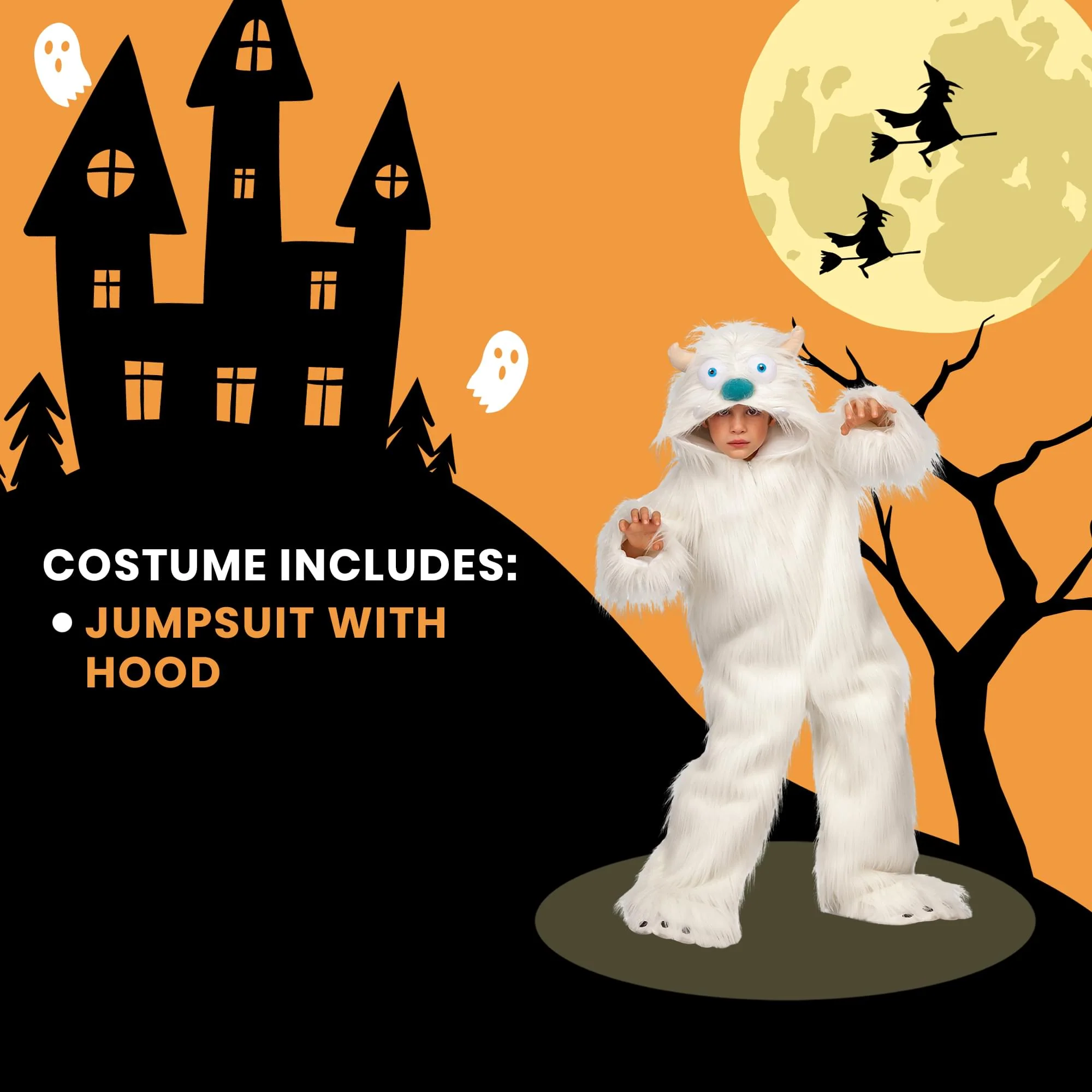 Snow Yeti Child Costume - Image 25