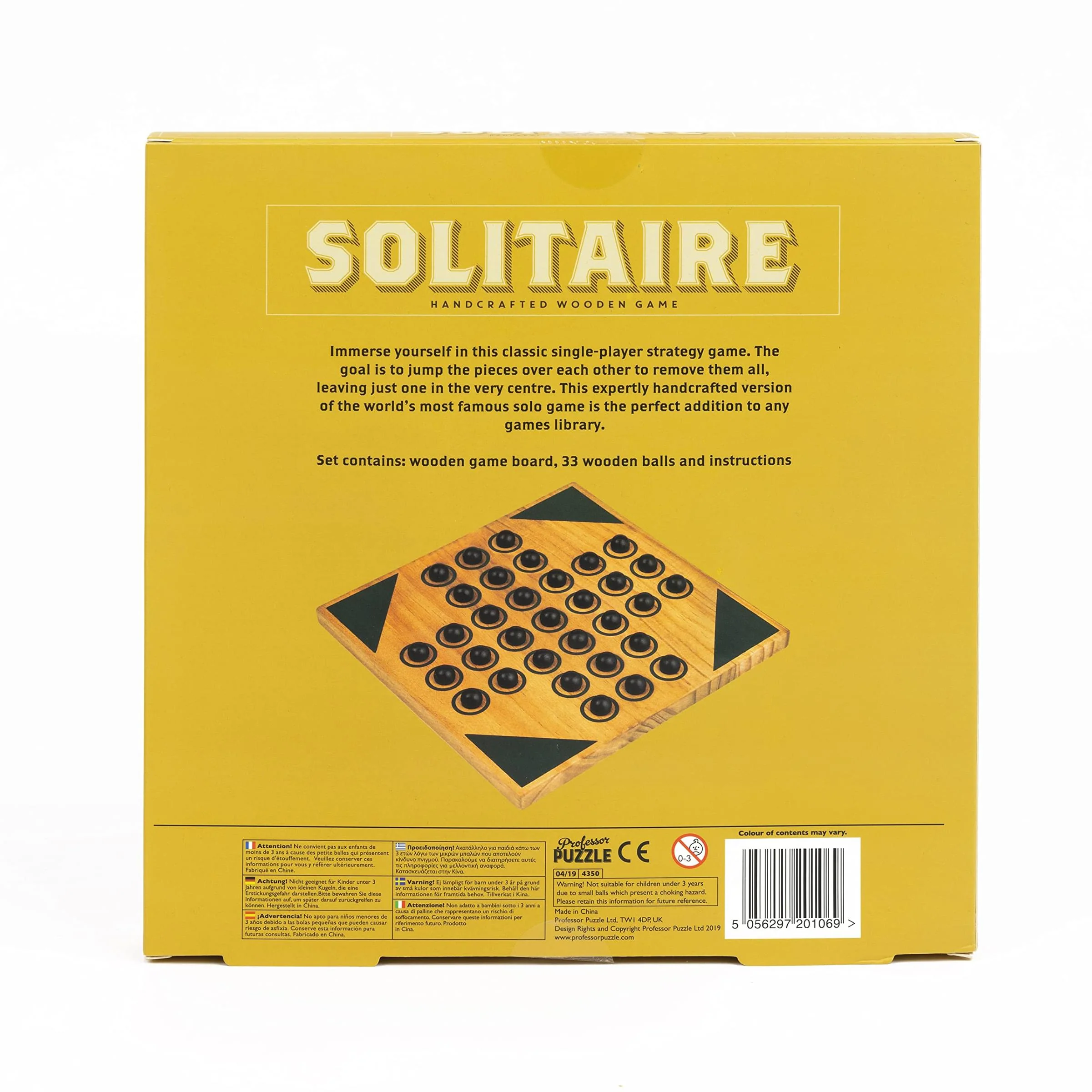 Solitaire | Classic Wooden Family Board Game - Image 4