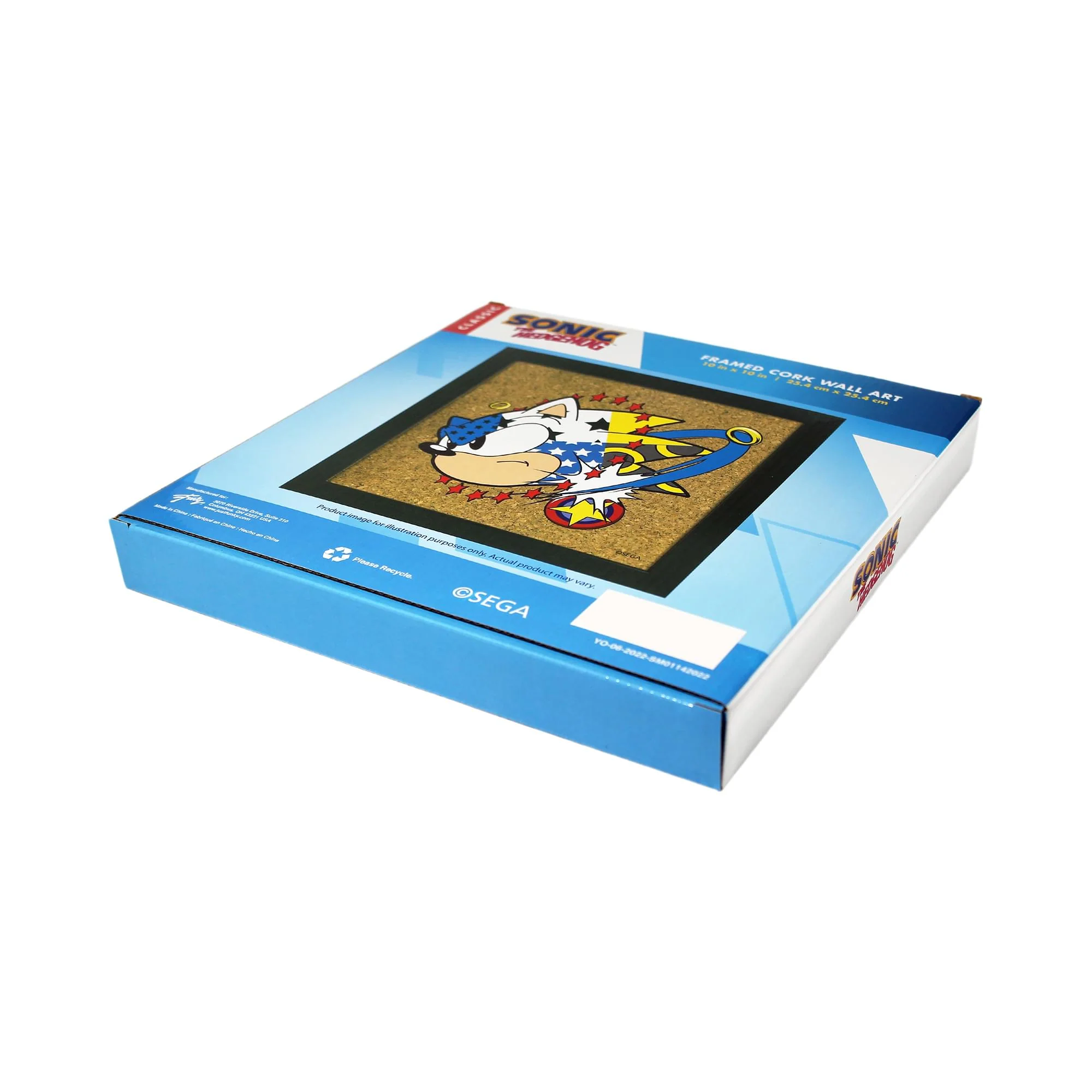 Sonic The Hedgehog 10 x 10 Inch Cork Board Wall Art - Image 5