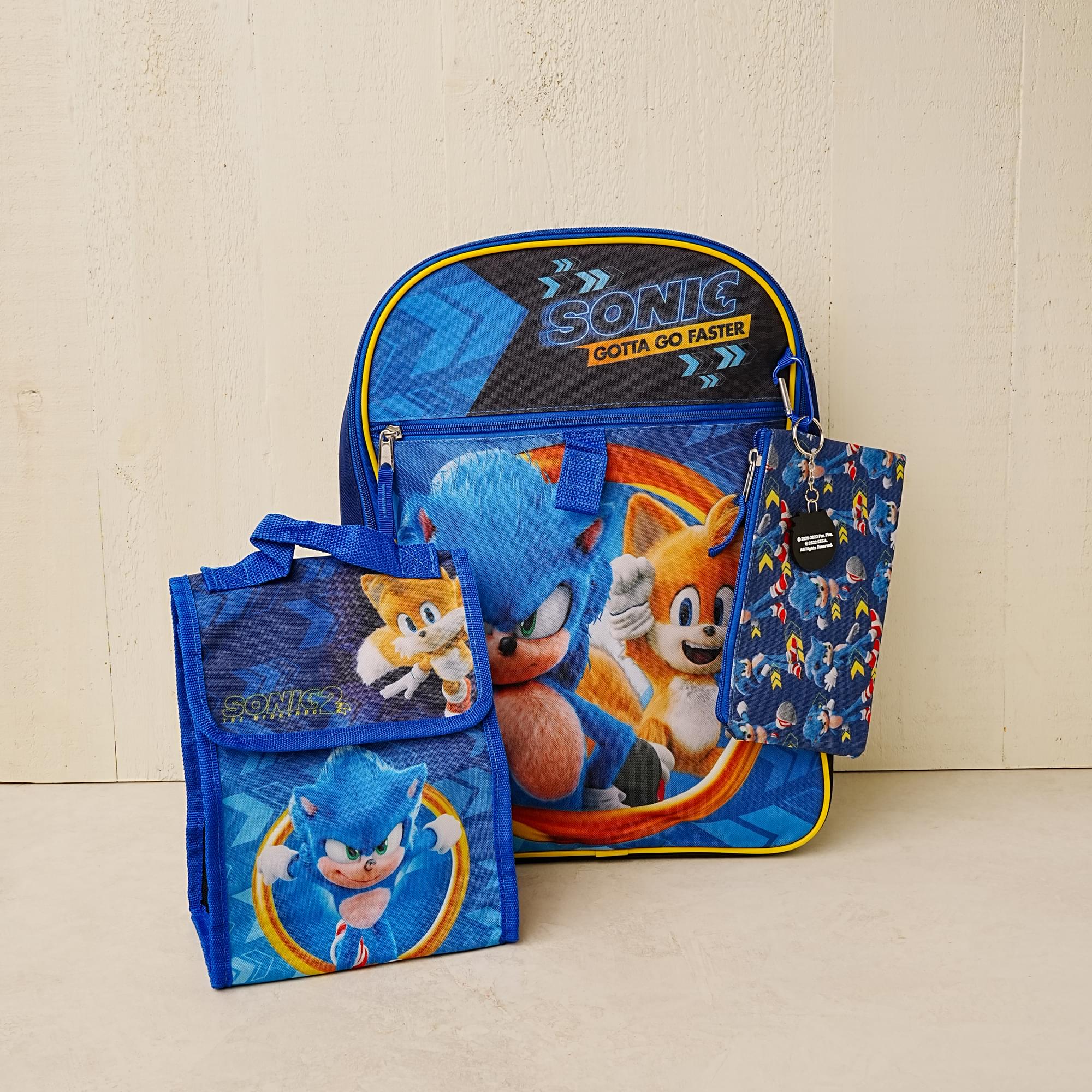 Sonic The Hedgehog and Friends 5 Piece 16 Inch Backpack Set - Image 8