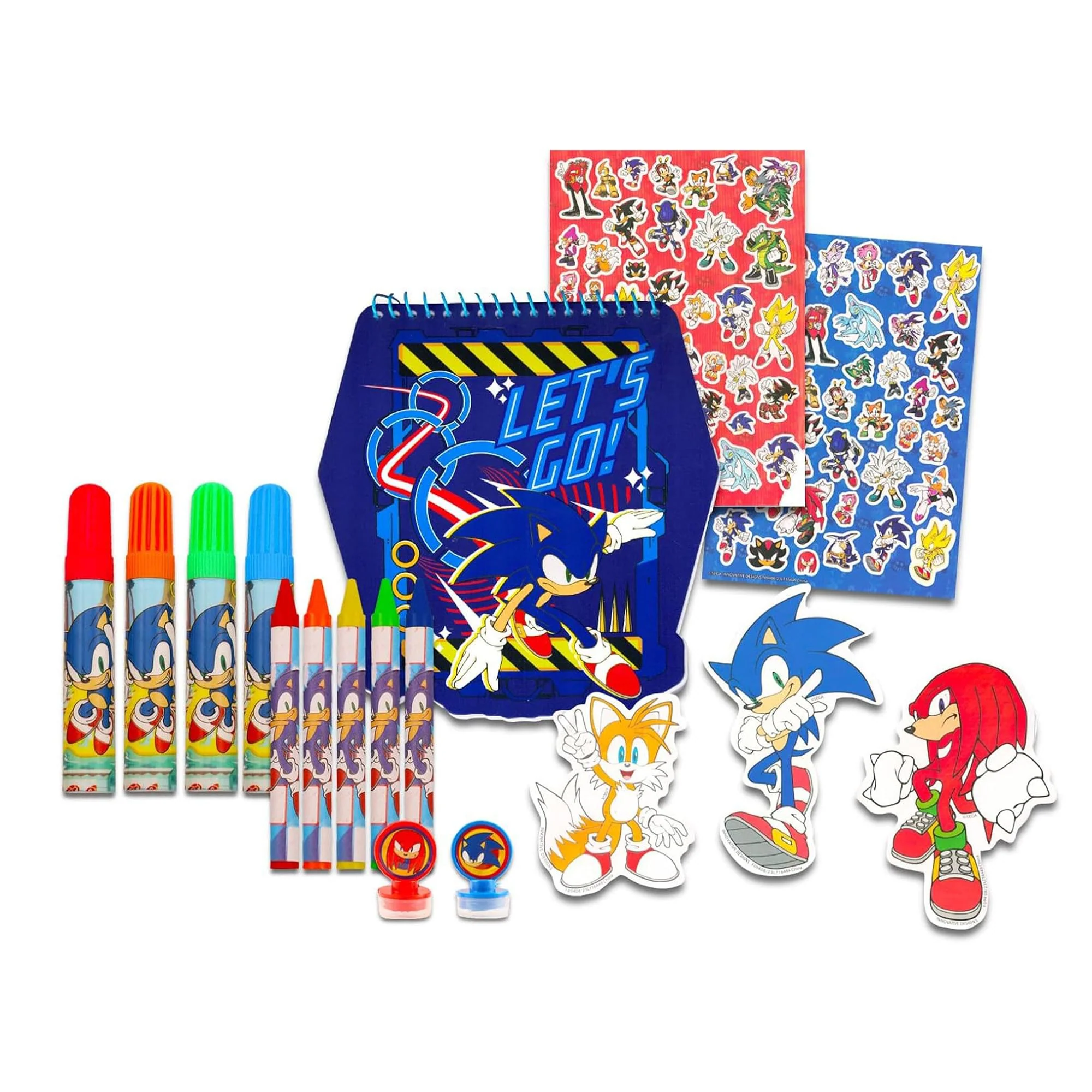Sonic The Hedgehog Art Set | Notebook, Crayons, Markers, More - Image 3