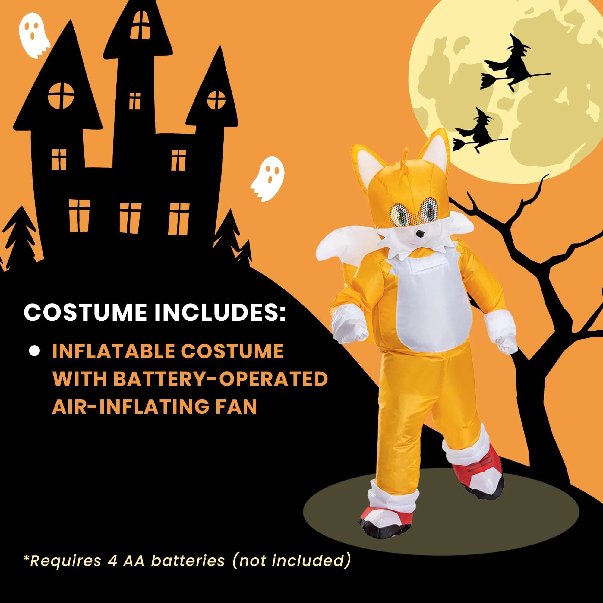 Sonic The Hedgehog Inflatable Tails Child Costume | One Size Fits Most - Image 8