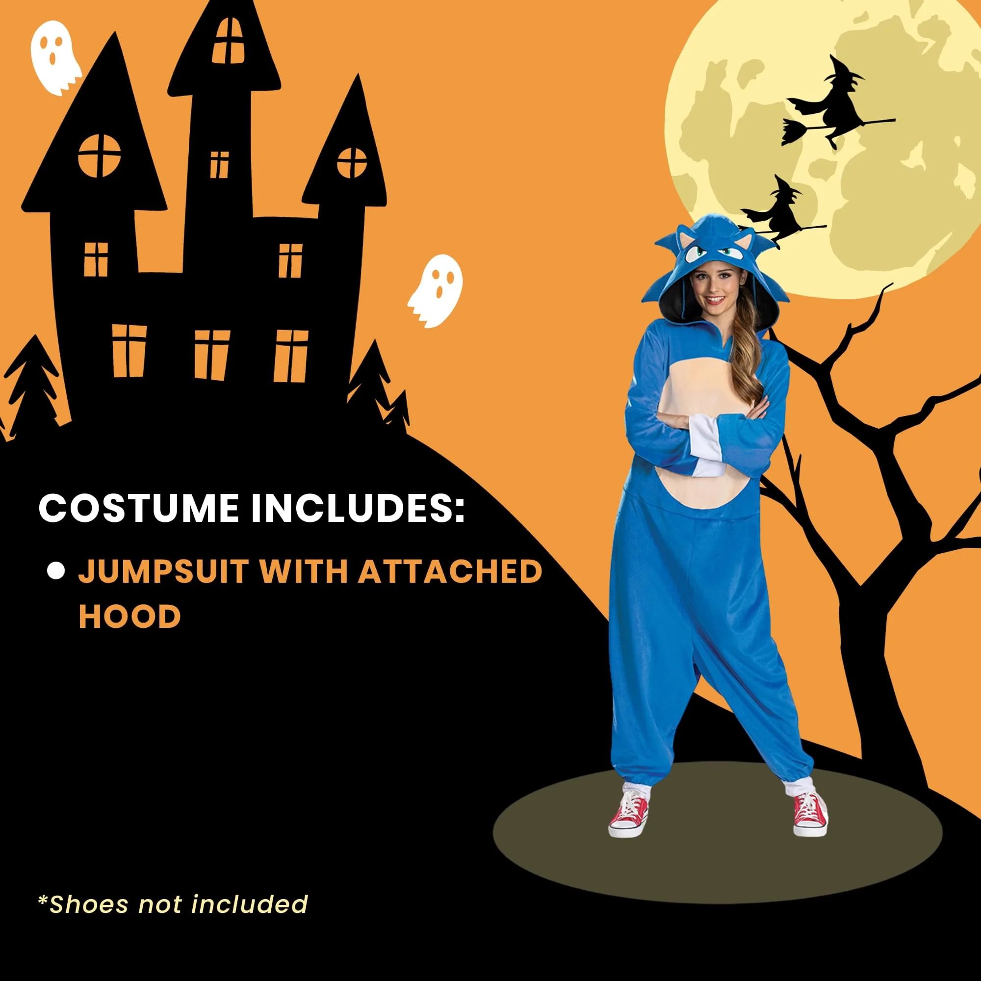 Sonic The Hedgehog Movie Sonic Adult Costume - Image 8