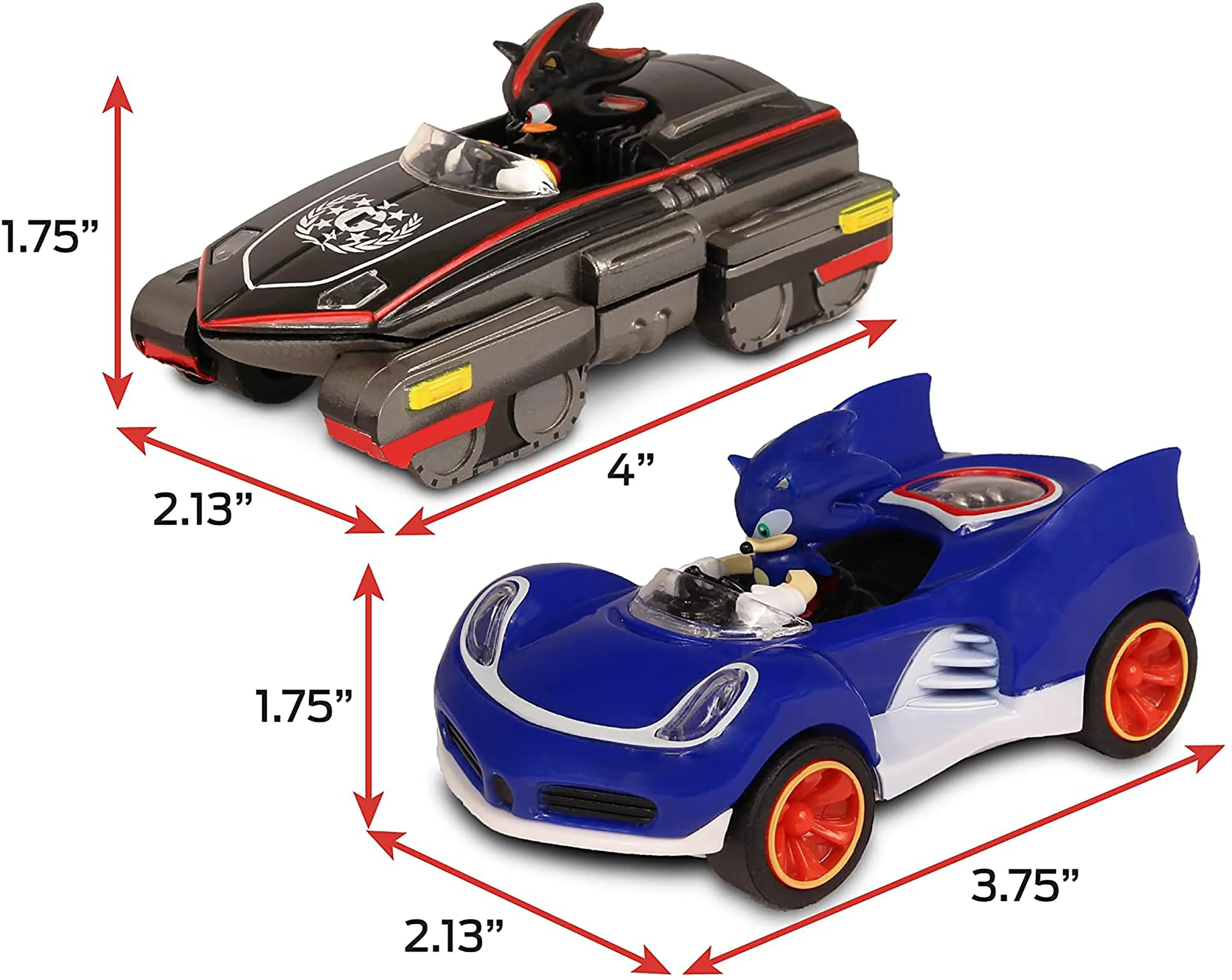 Sonic the Hedgehog Pull Back Racers | Sonic & Shadow - Image 4