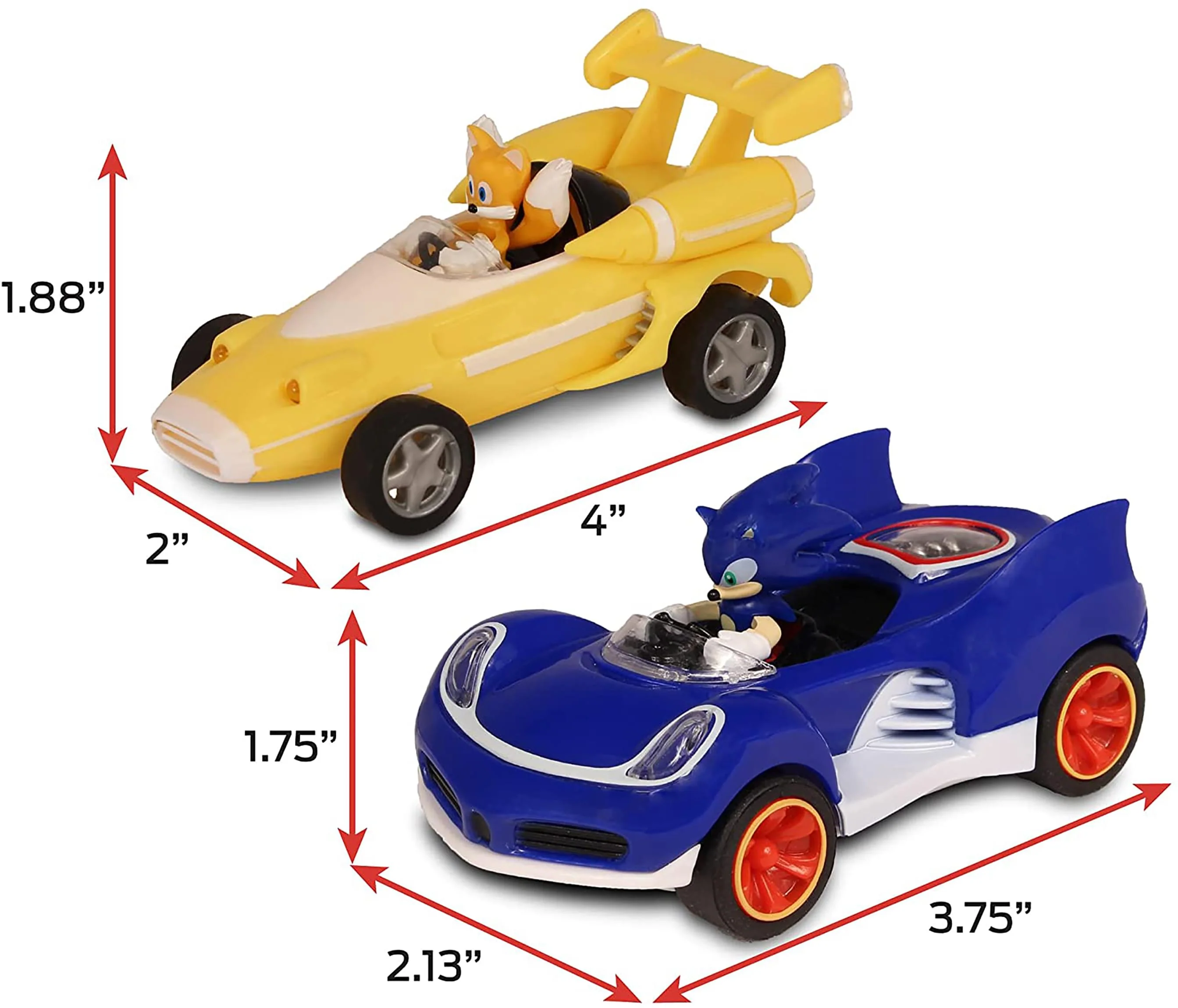 Sonic the Hedgehog Pull Back Racers | Sonic & Tails - Image 4