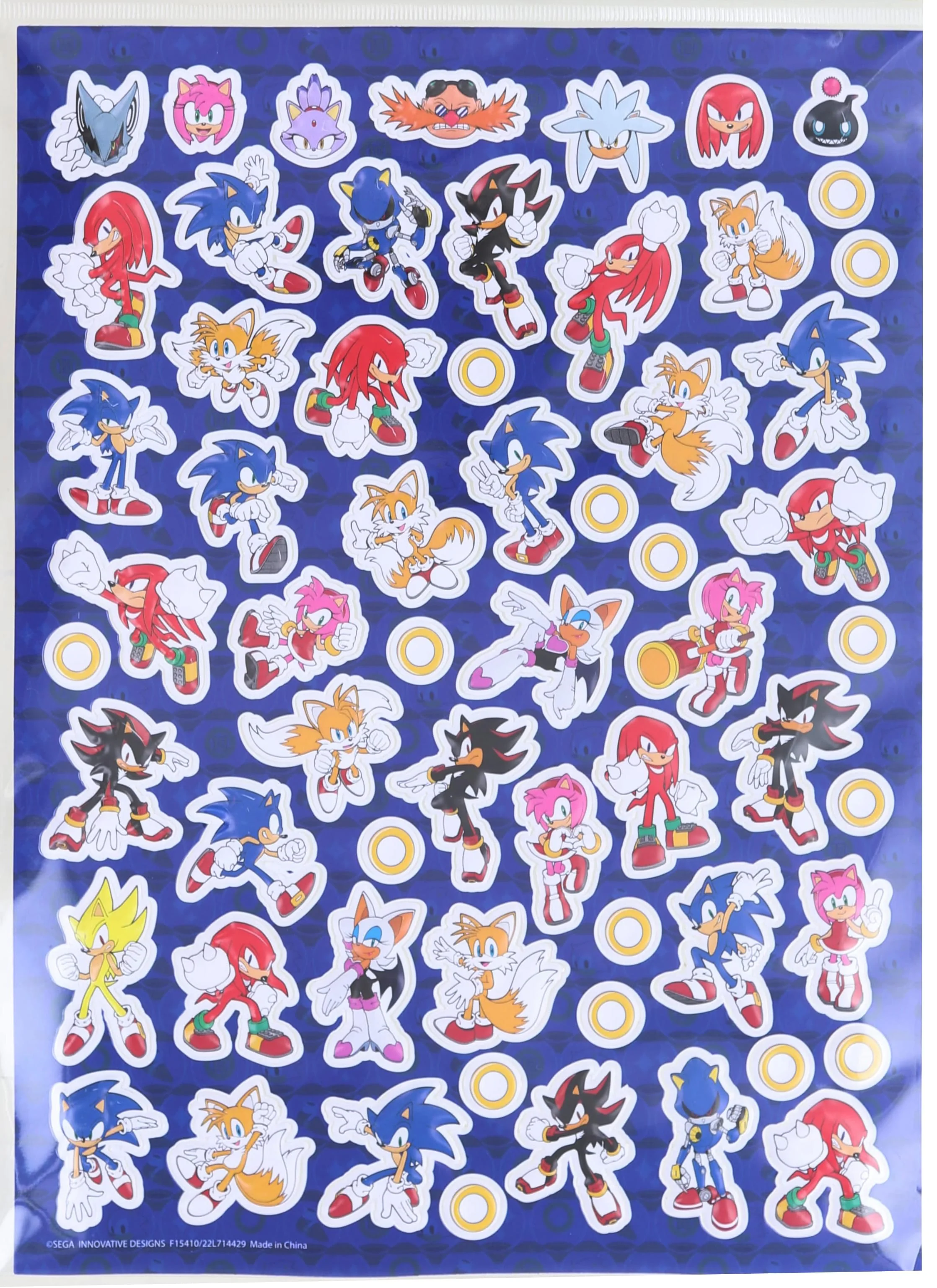 Sonic the Hedgehog Raised Sticker Sheet - Image 3
