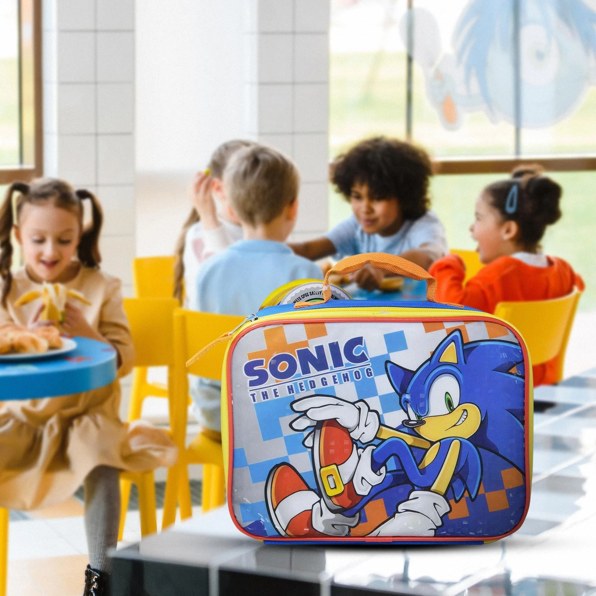 Sonic The Hedgehog Rectangle Lunch Bag | 9.5 x 3 x 8 Inches - Image 3