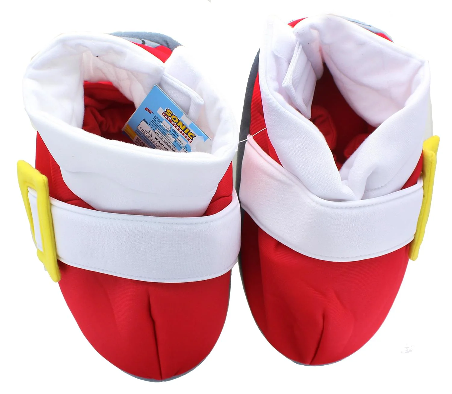 Sonic the Hedgehog Red Running Shoes Plush Cosplay Slippers | One Size - Image 3